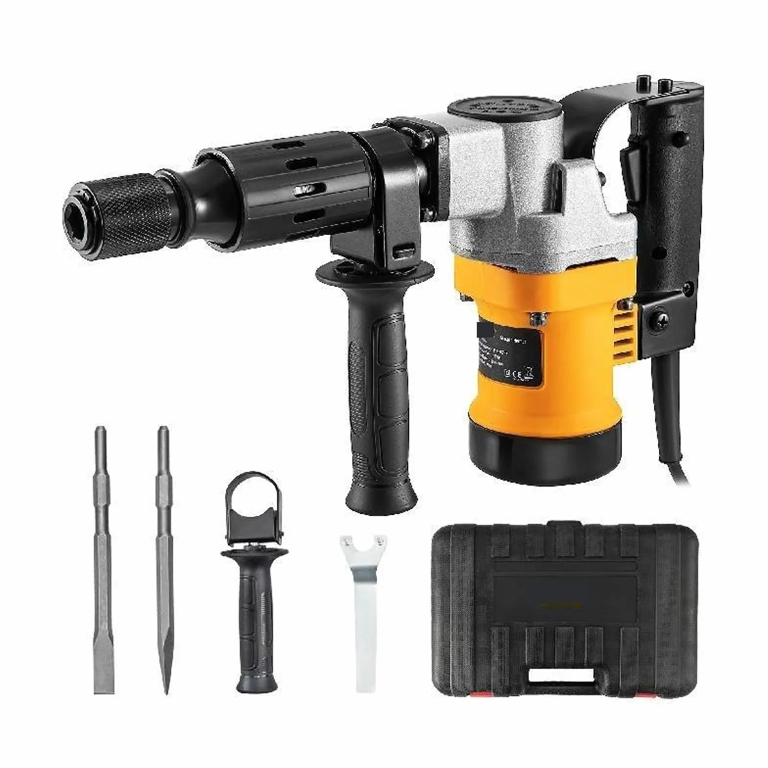 Wiertarka udarowa 1050W Max wiercenie 17mm SDS Plus rozbiórka młot pneumatyczny Breaker DIY elektryczny perforator do betonu z drewna