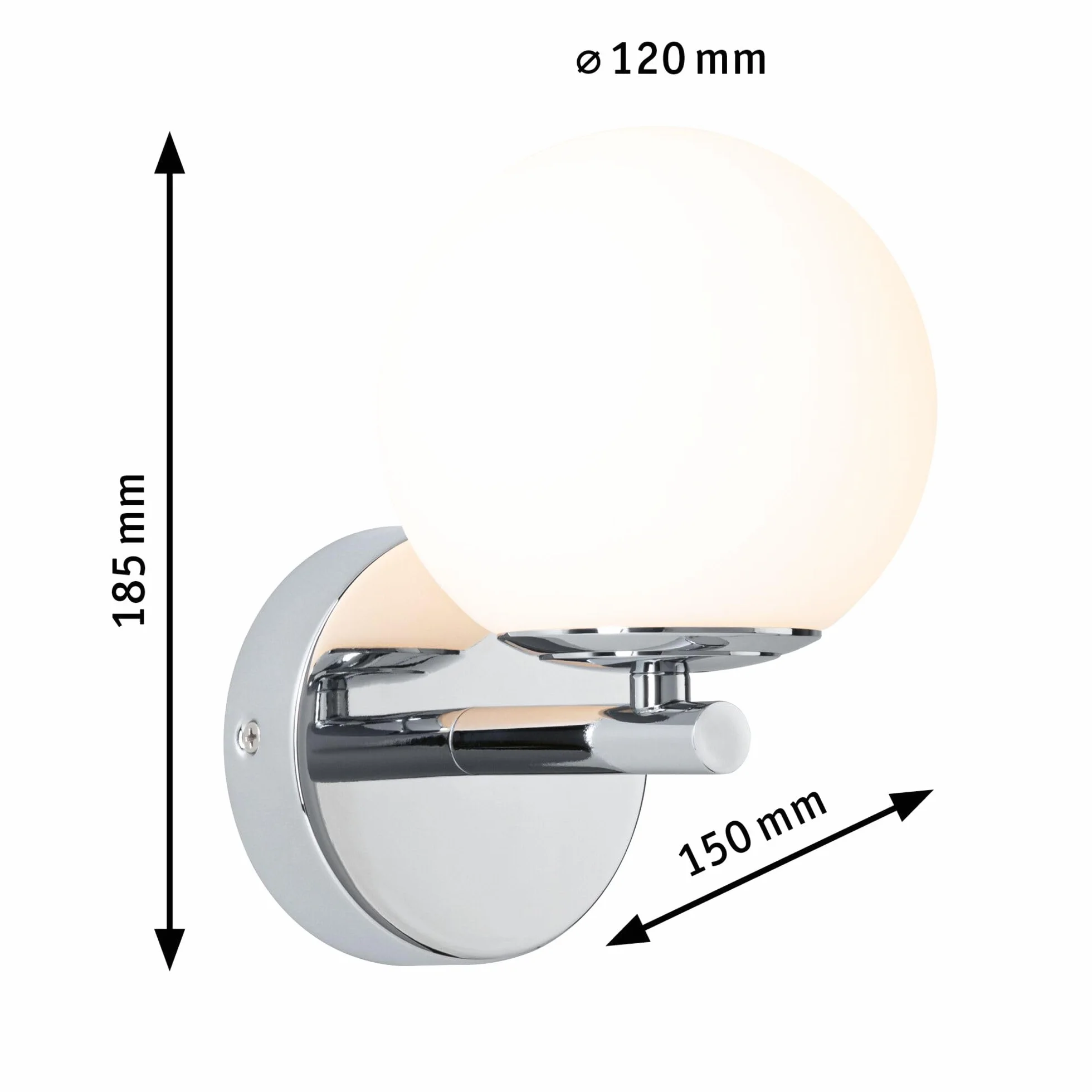 Paulmann Gove LED oprawa naścienna IP44 3000K 400lm 230V 5W czarny matowy