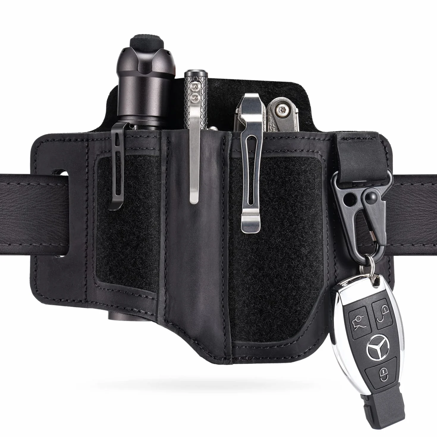 VIPERADE PL3 skórzana pochwa wielofunkcyjna EDC organizer kieszonkowy na pasek