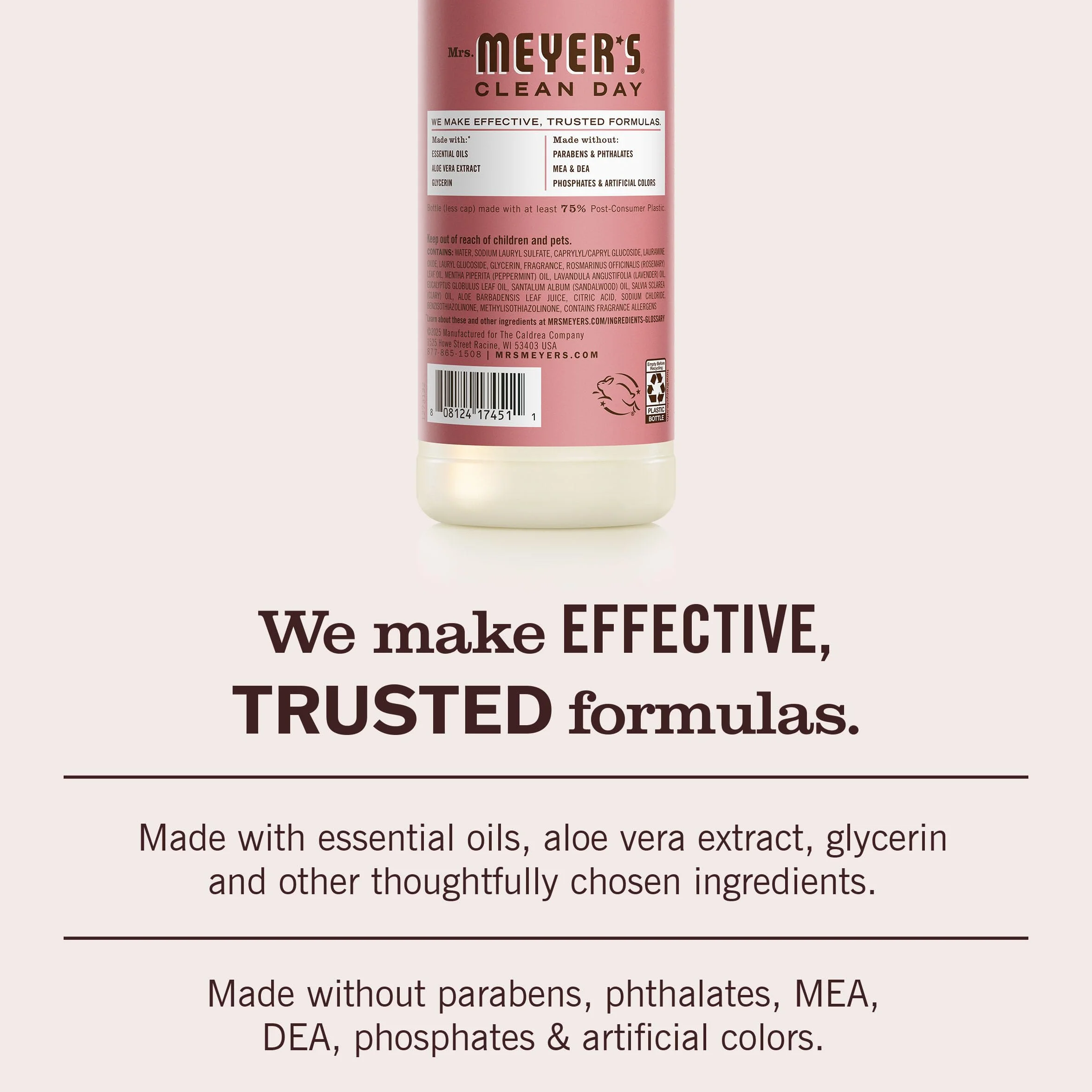 Mrs. Meyer's Liquid Dish Soap, Rosemary, 16 Fluid Ounce