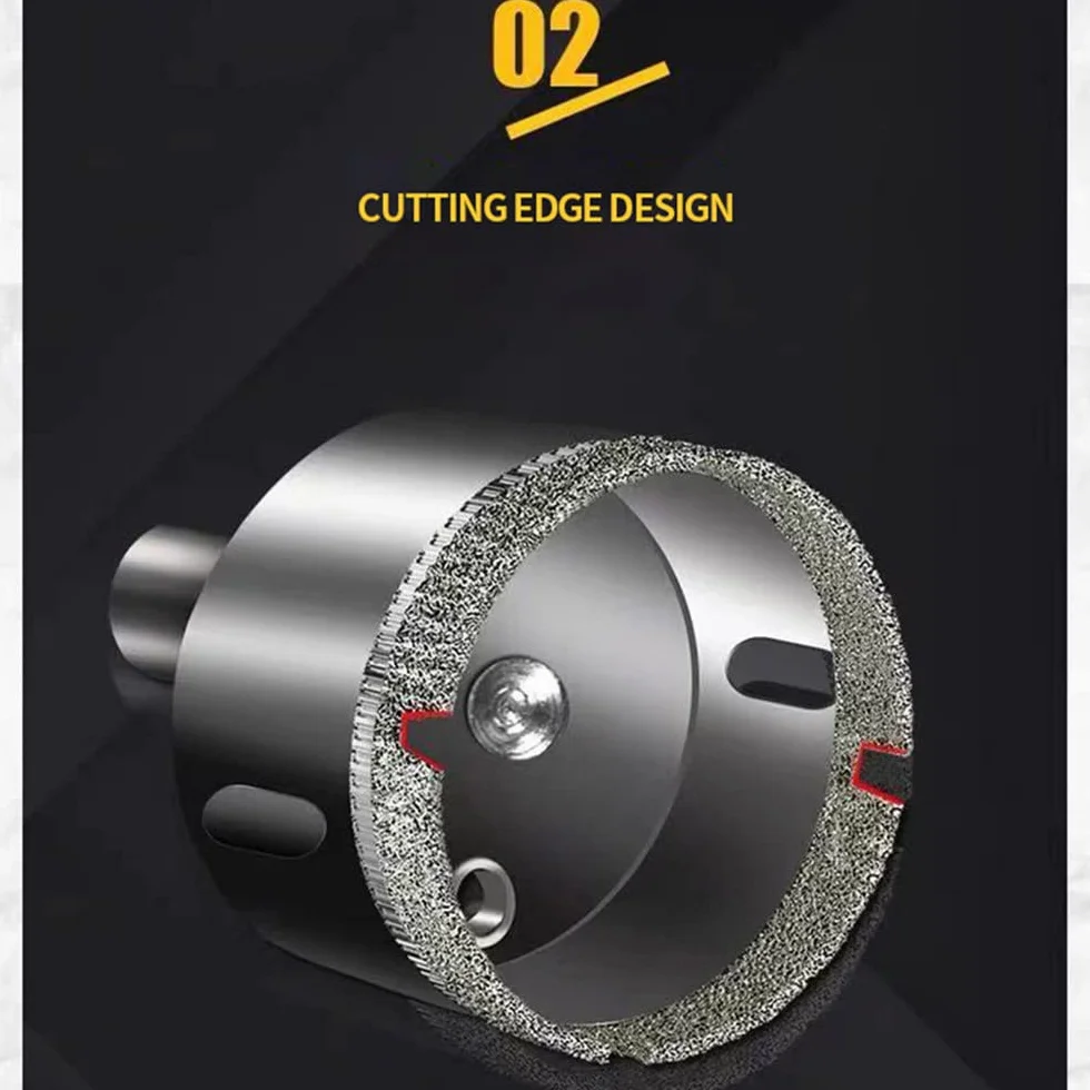 6-180mm diamentowe wiertło do szkła płytki marmurowe szklane ceramiczne otwornice wiertła narzędzia tnące wiertło diamentowe do elektronarzędzi, 140mm