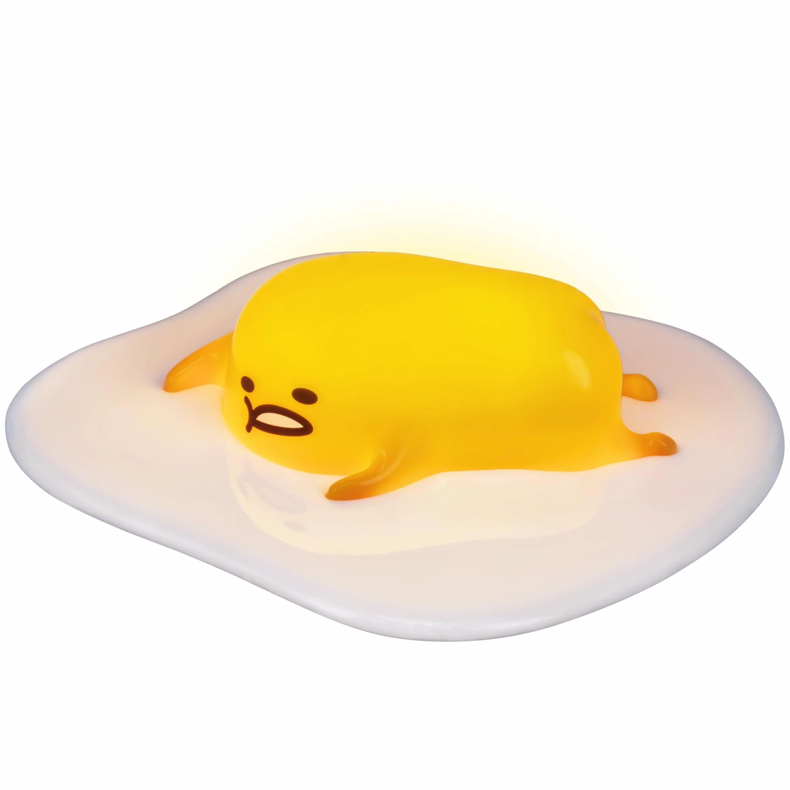 Paladone Gudetama Icon Light oficjalnie licencjonowana lampa Sanrio elastyczna gumowa lampa 3D, leniwe jajko, lampka nocna dla chłopców i dziewcząt, anime kreskówka dekoracja pokoju