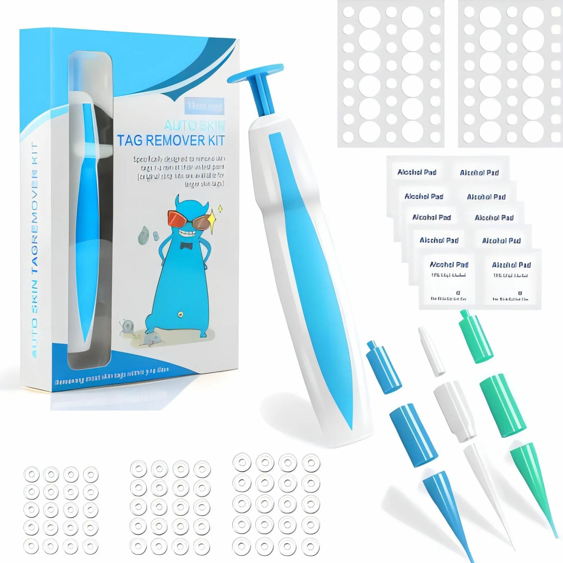 Auto Skin Tag Remover zestaw do usuwania brodawek 3 w 1 (1-8 mm)