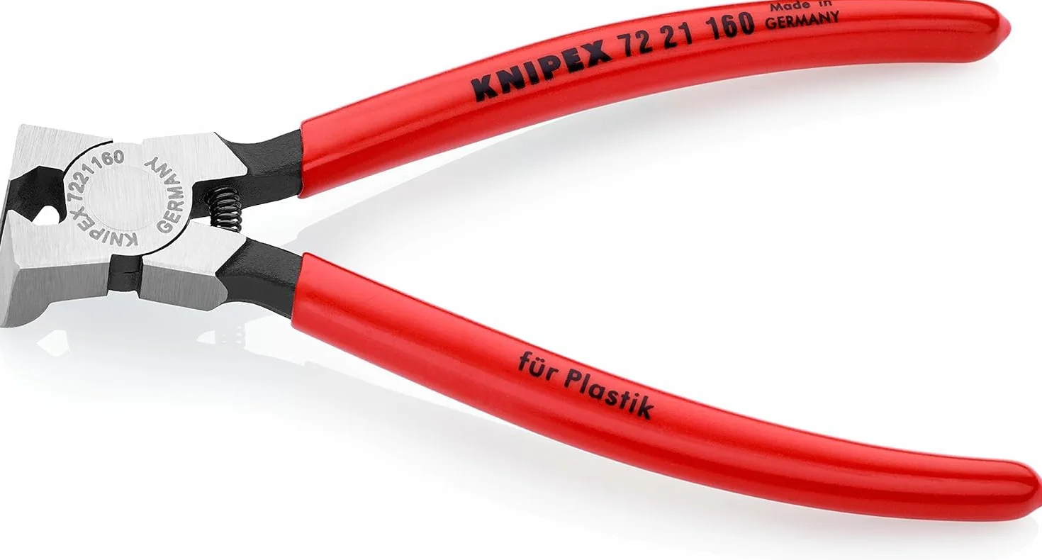 KNIPEX Szczypce tnące boczne do tworzywa sztucznego z tworzywa sztucznego, powlekane 160 mm, 72 21 160