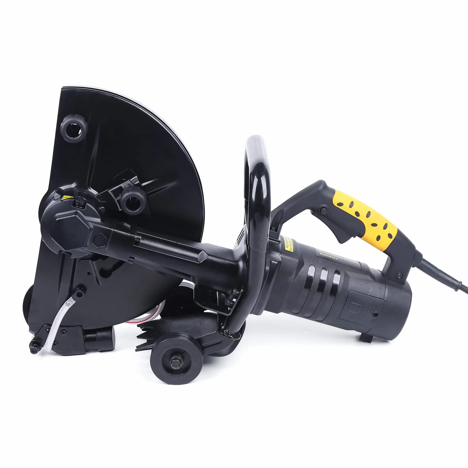 Ręczna piła tarczowa, 3200W 355mm Piła do betonu, 4800rpm Piła do drewna, szlifierka do betonu 4m długość kabla, maszyna do cięcia płytek 10 cm Głębokość rowka