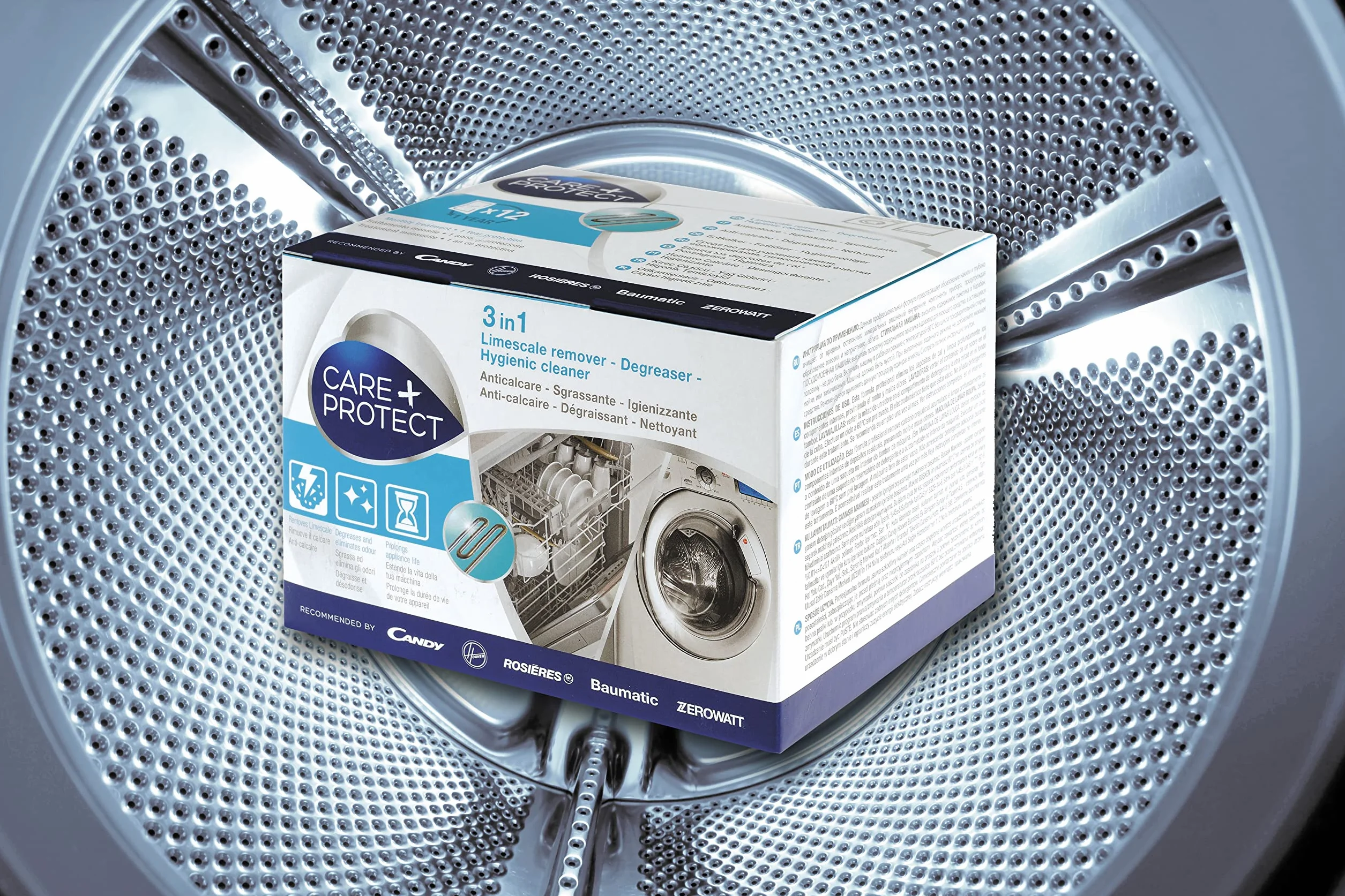 Care+Protect CANDY 35601768 Anticalcare Sgrassante Igenizzante Lavatrice Lavasto