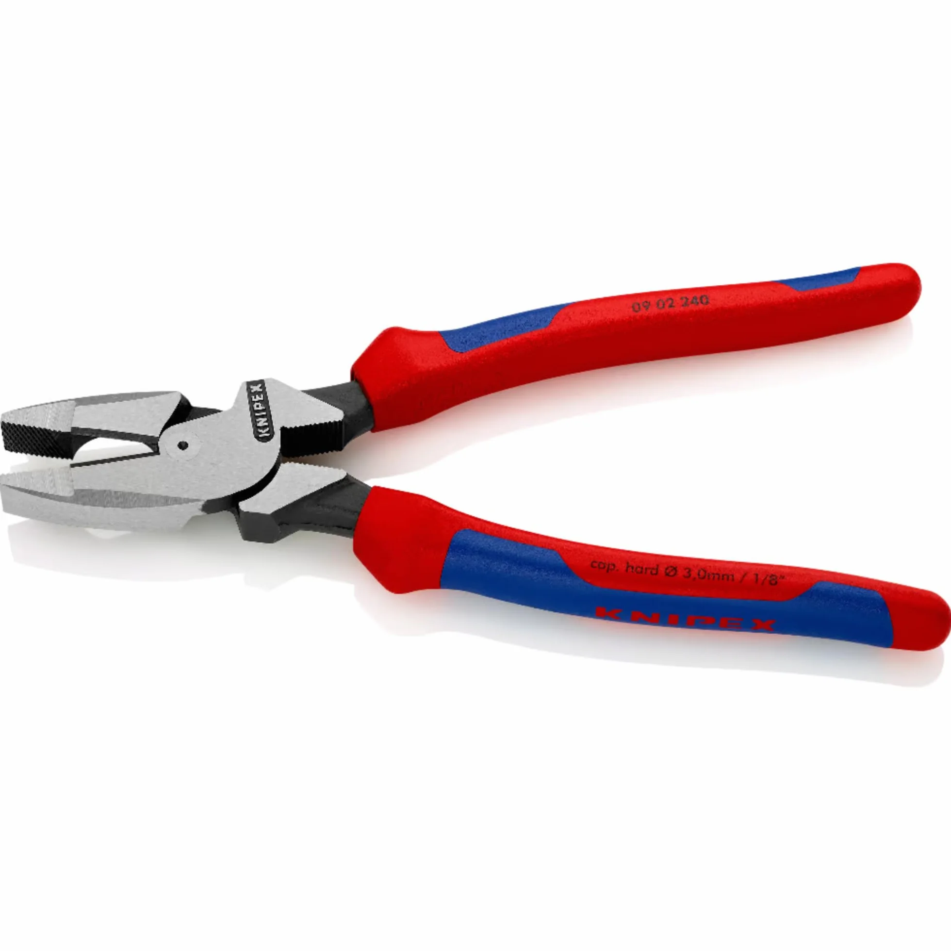 KNIPEX Szczypce uniwersalne o zwiększonym przełożeniu Lineman's" model amerykański w opakowaniu z zawieszką, 09 02 240 SB