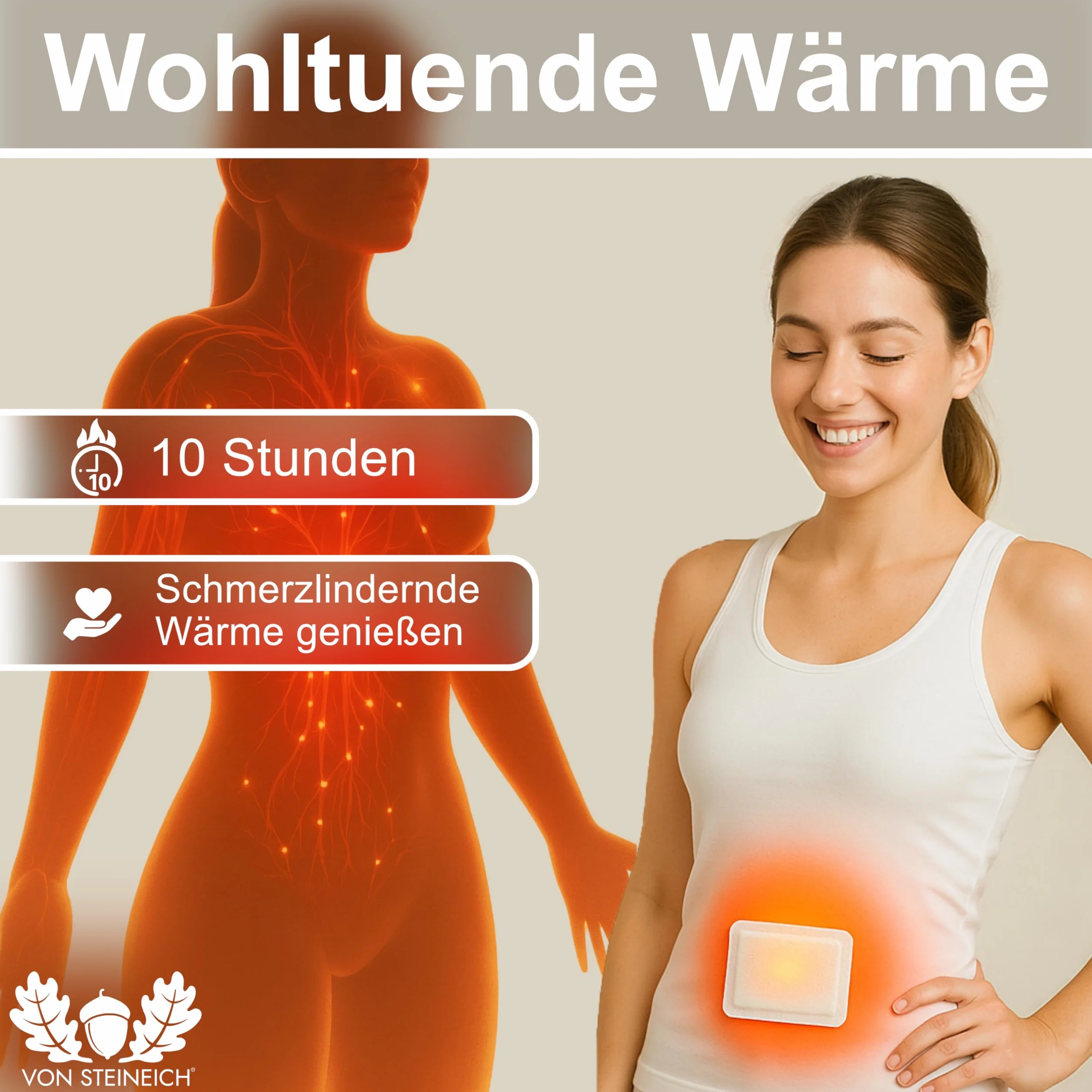 Plastry rozgrzewające na ból menstruacyjny, plecy i ramiona – cienkie ciepło