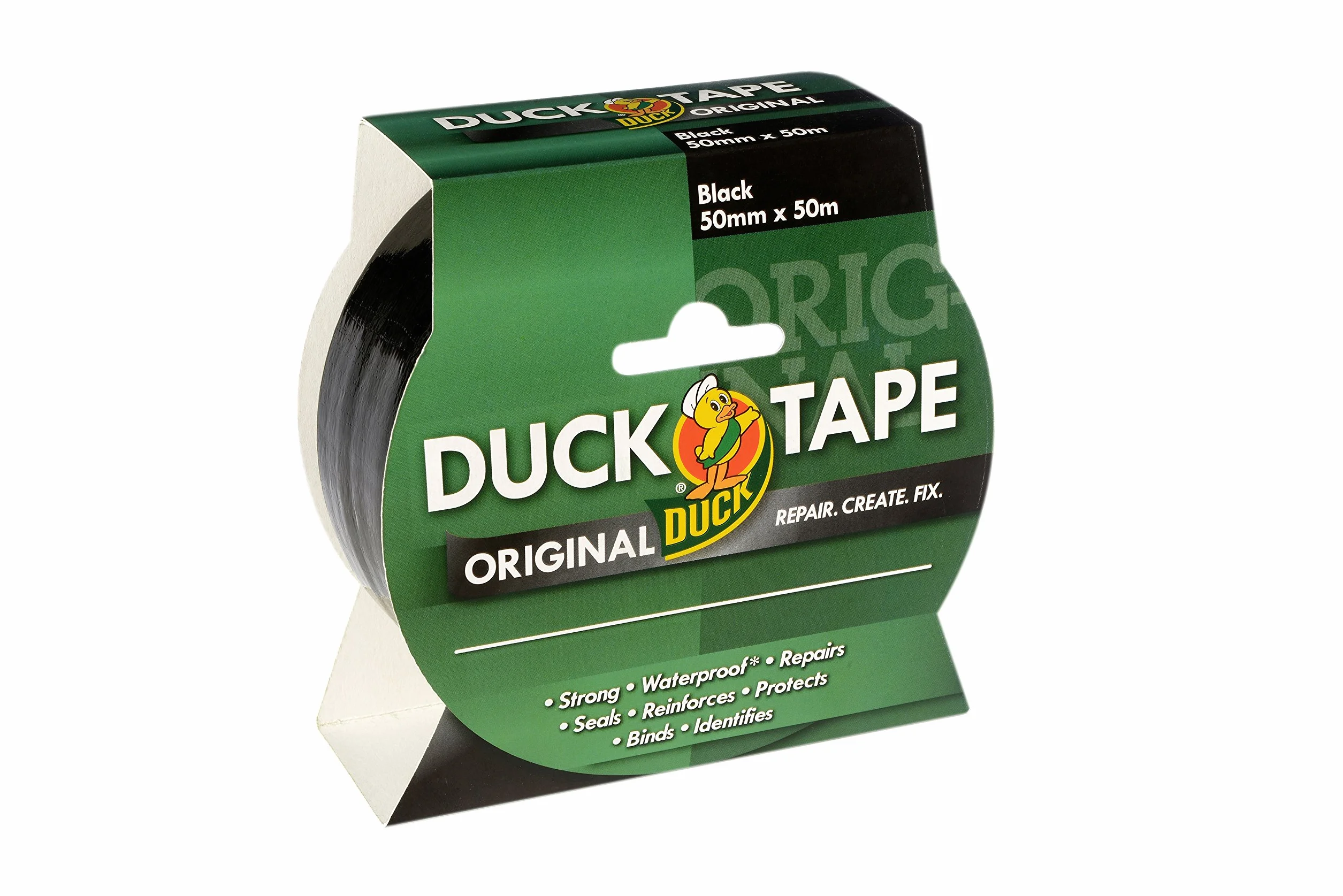 Duck Taśma oryginalna czarna 50 mm x 50 m wodoszczelna taśma klejąca gaffer