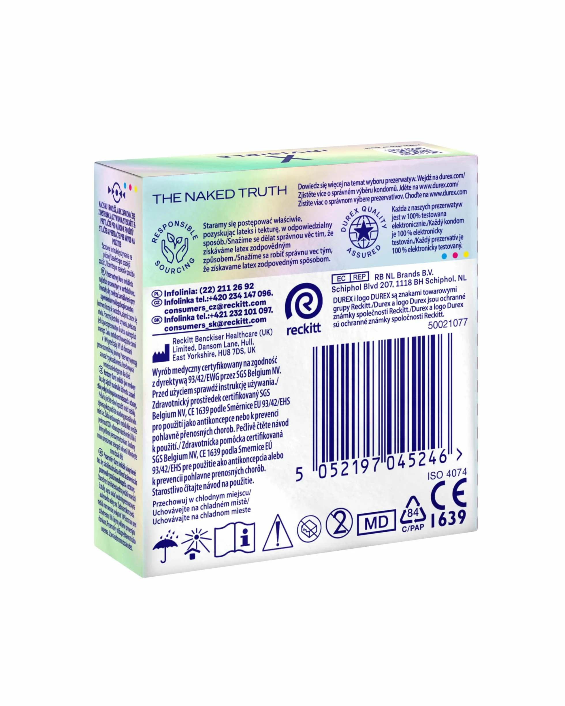 Durex Invisible Prezerwatywy supercienkie 3 szt.