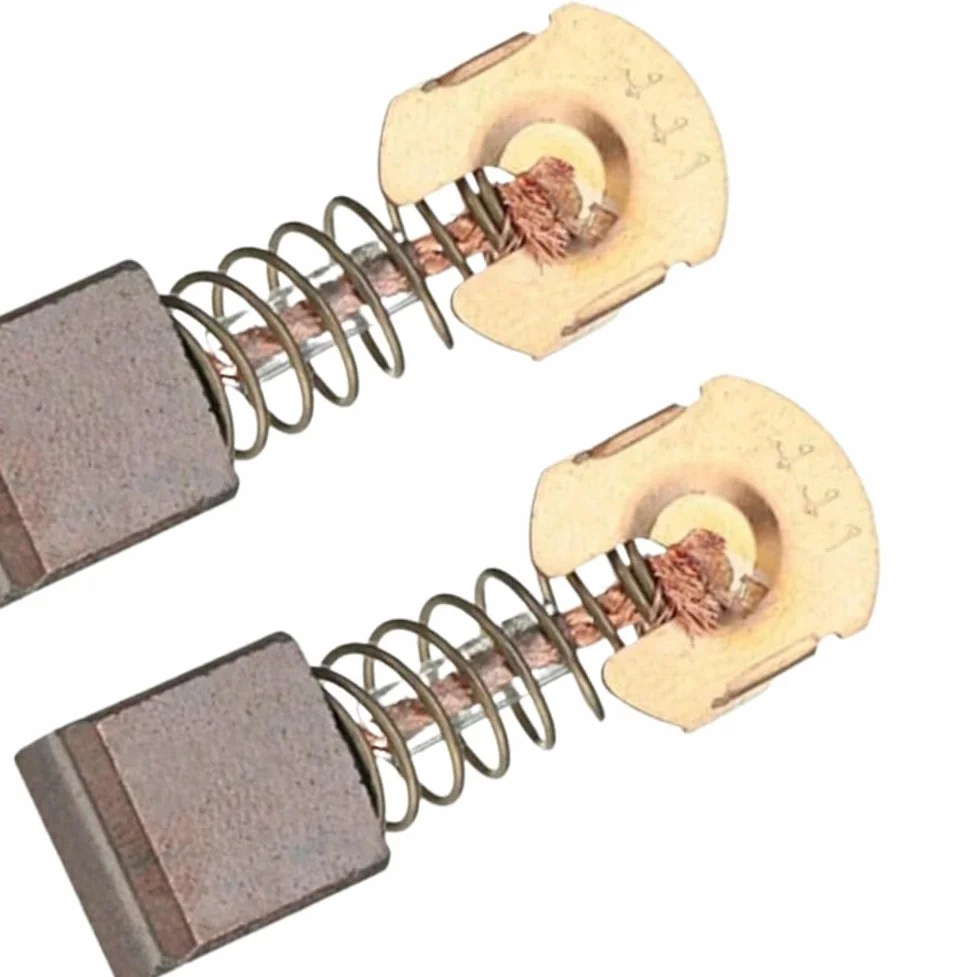 Szczotki węglowe z włókna węglowego 2 szt./zestaw 7 x 10,8 x 11 mm do CB-441 CB-432 szare metalowe szczotki zamienne
