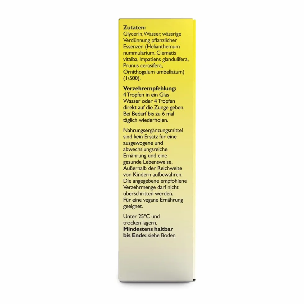 Oryginalne krople BACH RESCURA bez alkoholu: (dawniej Rescue) mieszanka kwiatów Bacha, 20 ml