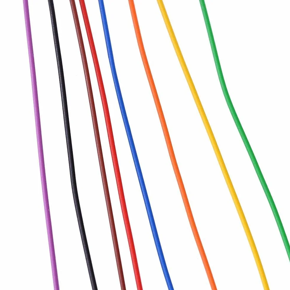 Walfront 250m 8 Drut elektroniczny 30AWG Rolka kabla elektrycznego miedzianego, izolowana PVC P/N B-30-1000