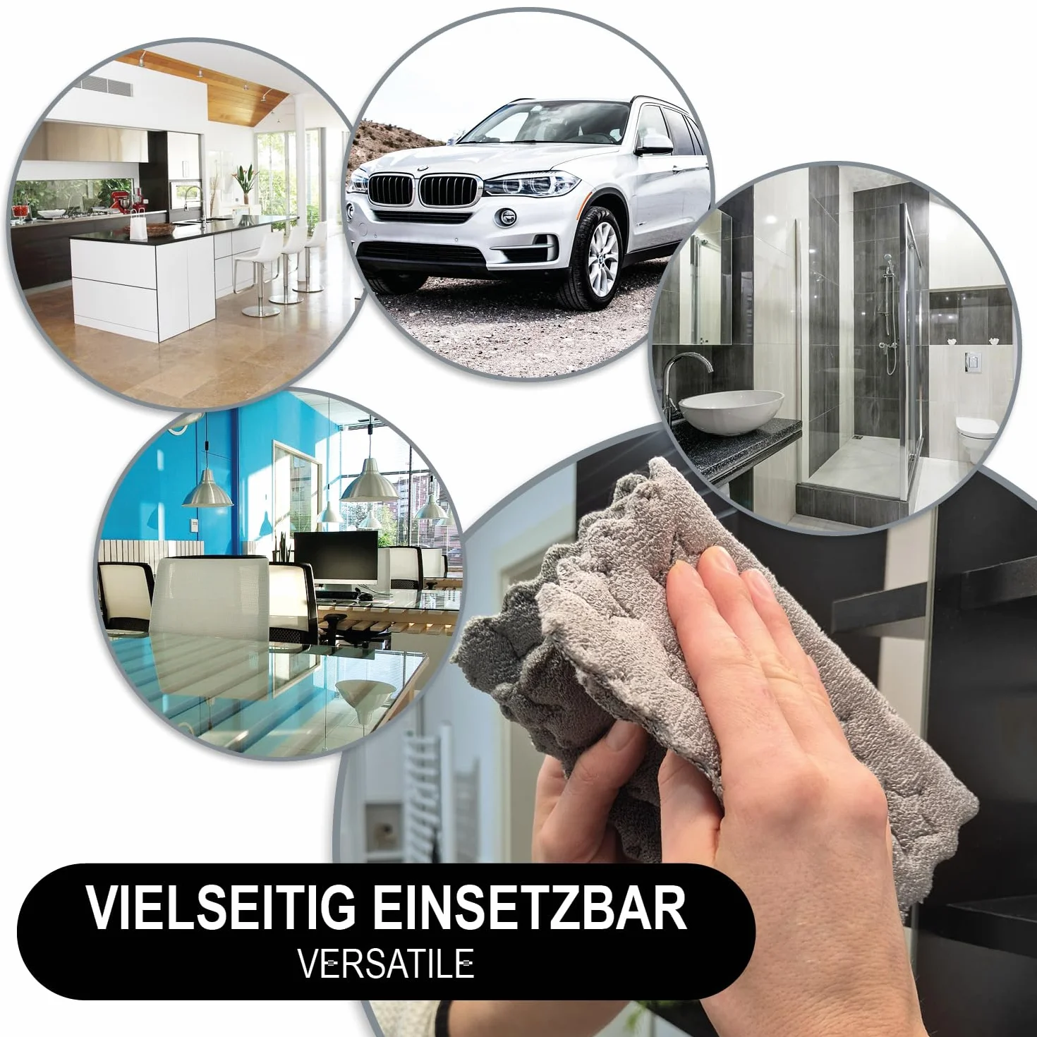 COM-FOUR® 12x Scierki gabkowe wzór gwiazda, scierka kuchenna naczynia, chlonna sciereczka sprzatanie domu powierzchnie, wielorazowa sciereczka uniwersalna (12 sztuk - wzór gwiazdy)