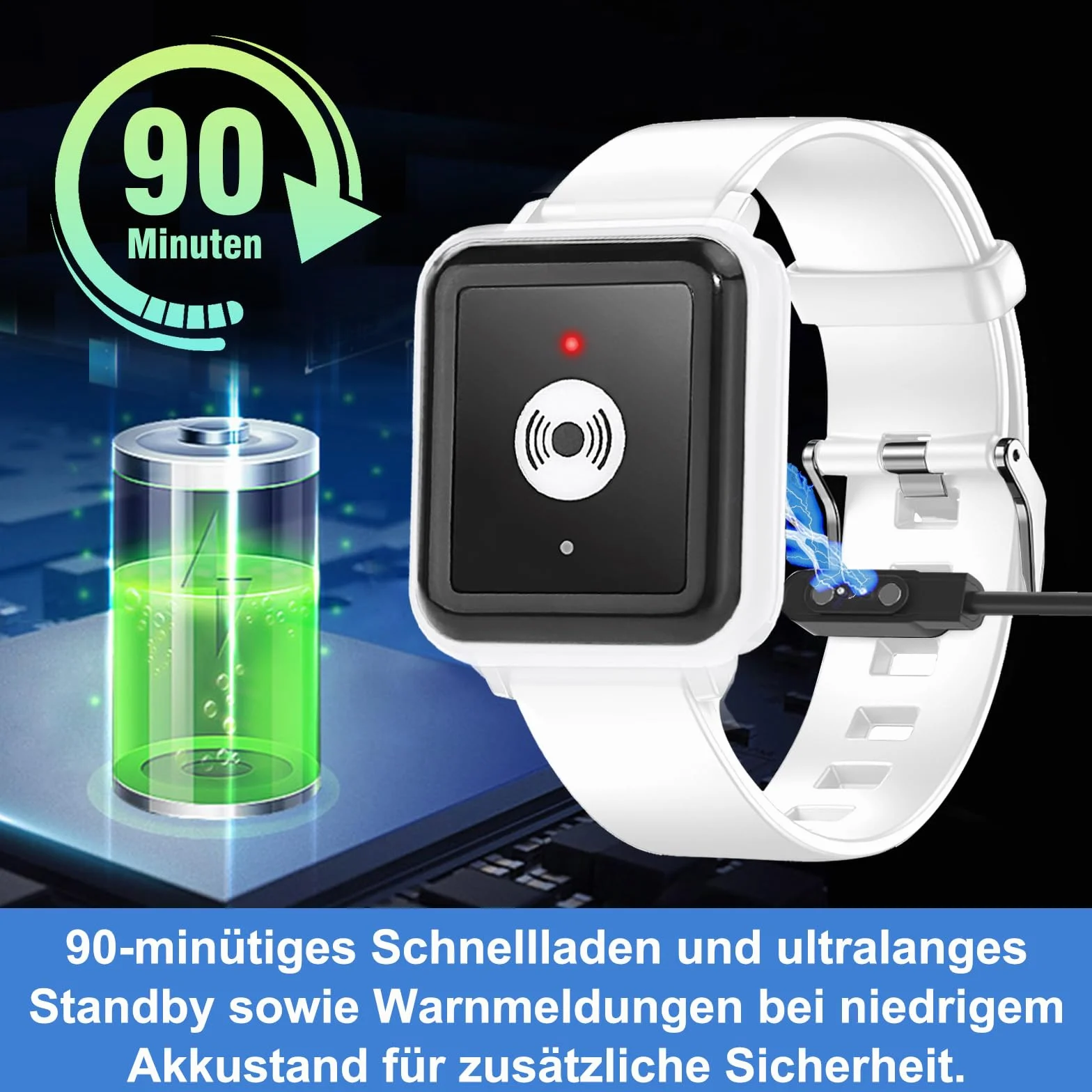 Daytech inteligentny alarm dla seniorów WiFi Tuya, przycisk ratunkowy dla osób starszych i starszych osób, które potrzebują pomocy w domu (1 odbiornik + 3 bransoletki)