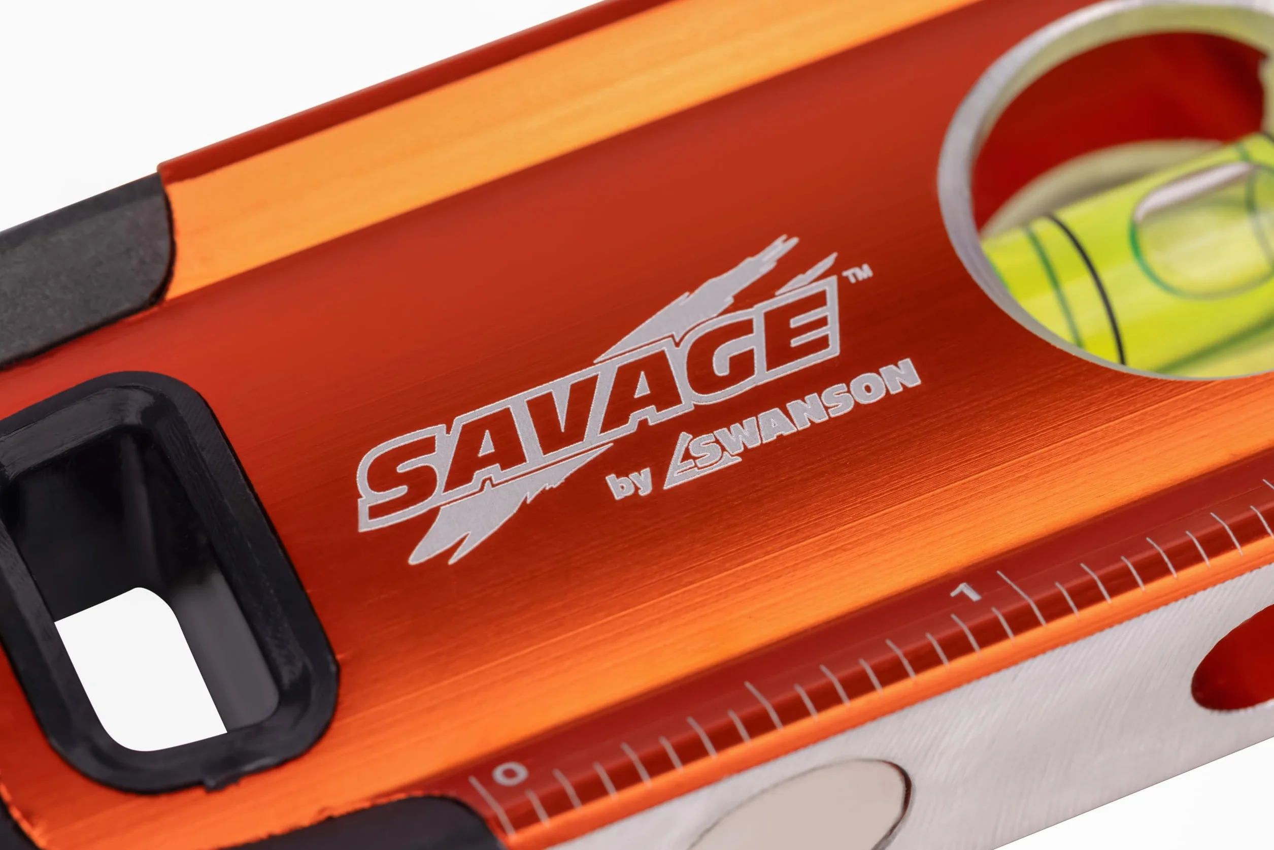 Swanson Tool Co SVT011 Savage aluminiowa poziomica torpedowa z magnesami neodymowymi, czarna, 28 cm