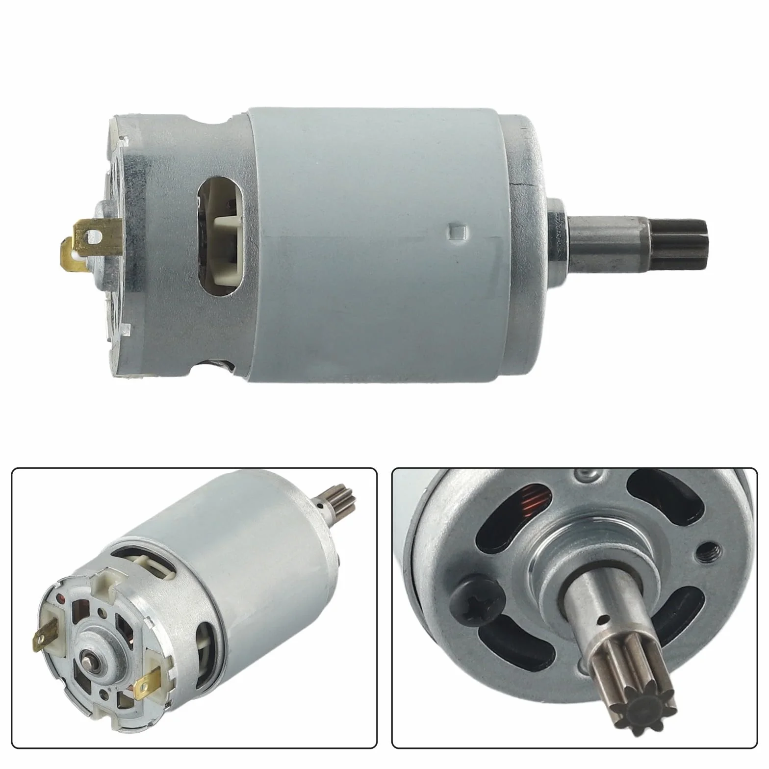 Wytrzymały silnik DC21V RS550VD H3 z ośmioma zębami idealnie pasuje do modeli sprzętu WORX, w tym 50027484 WU390 WX390 WX390 WX390 1