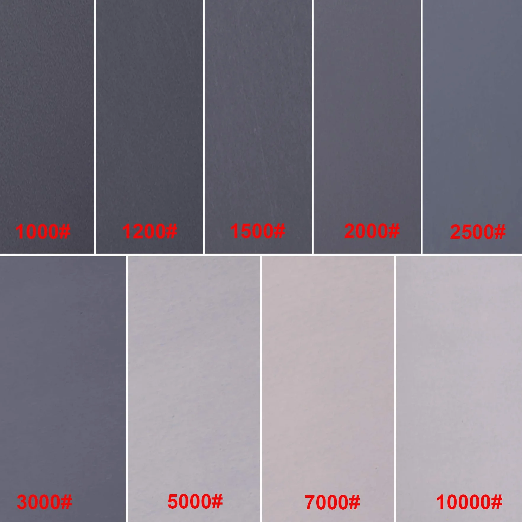 SIQUK Zestaw 63 sztuk papieru ściernego, na mokro i na sucho, ziarnistość 1000-10000, 23 x 9 cm, do mebli drewnianych, kamienia, metalu