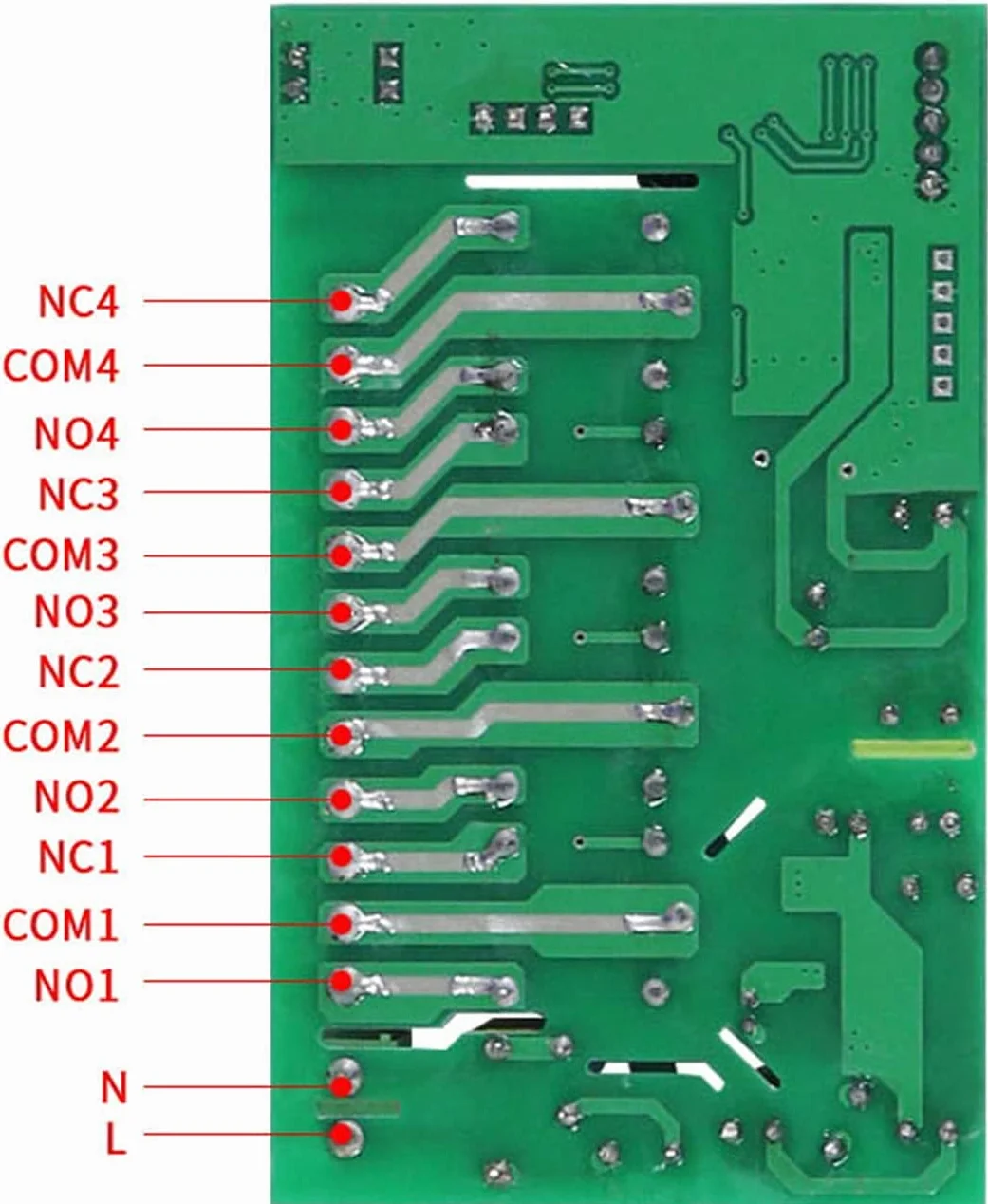 AC 110 V, 220 V, 4 CH, 10 A, 433 MHz, RF, bezprzewodowy przełącznik zdalnego sterowania, pilot zdalnego sterowania, przełącznik oświetleniowy do silników LED z 4 metalowymi nadajnikami ręcznymi