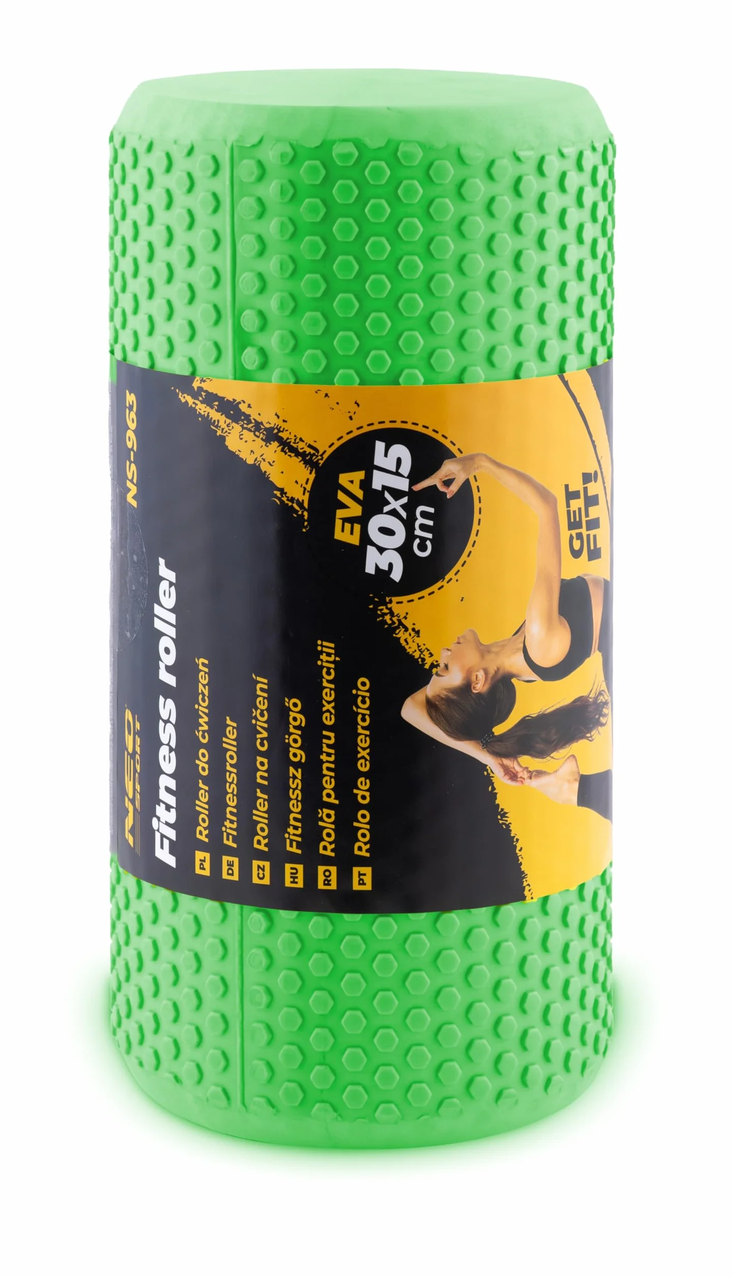 Neo-Sport Roller roler do masażu do ćwiczeń wałek crossfit masażer NS-963 zielony