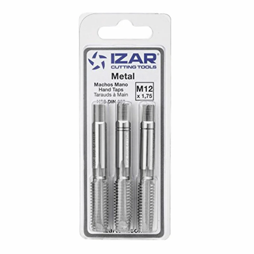 Izar 42891-jeu 3 ręczny gwintownik do metalu HSS DIN352 (M) 18,00 blister x 2,50