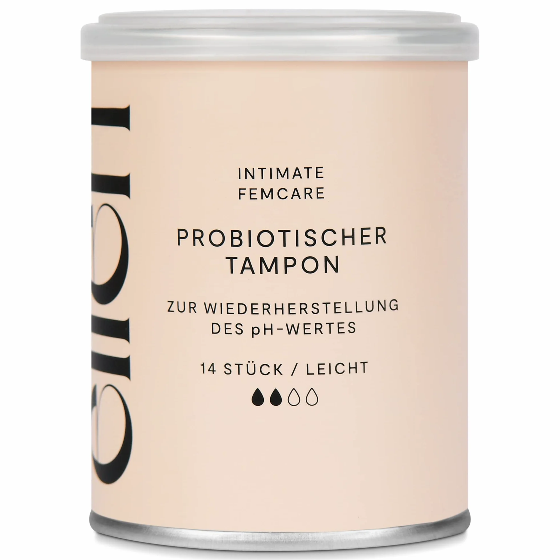 ellen® tampony probiotyczne, 14 sztuk, wzbogacone probiotykami, delikatna pielęgnacja dla zdrowia pochwy