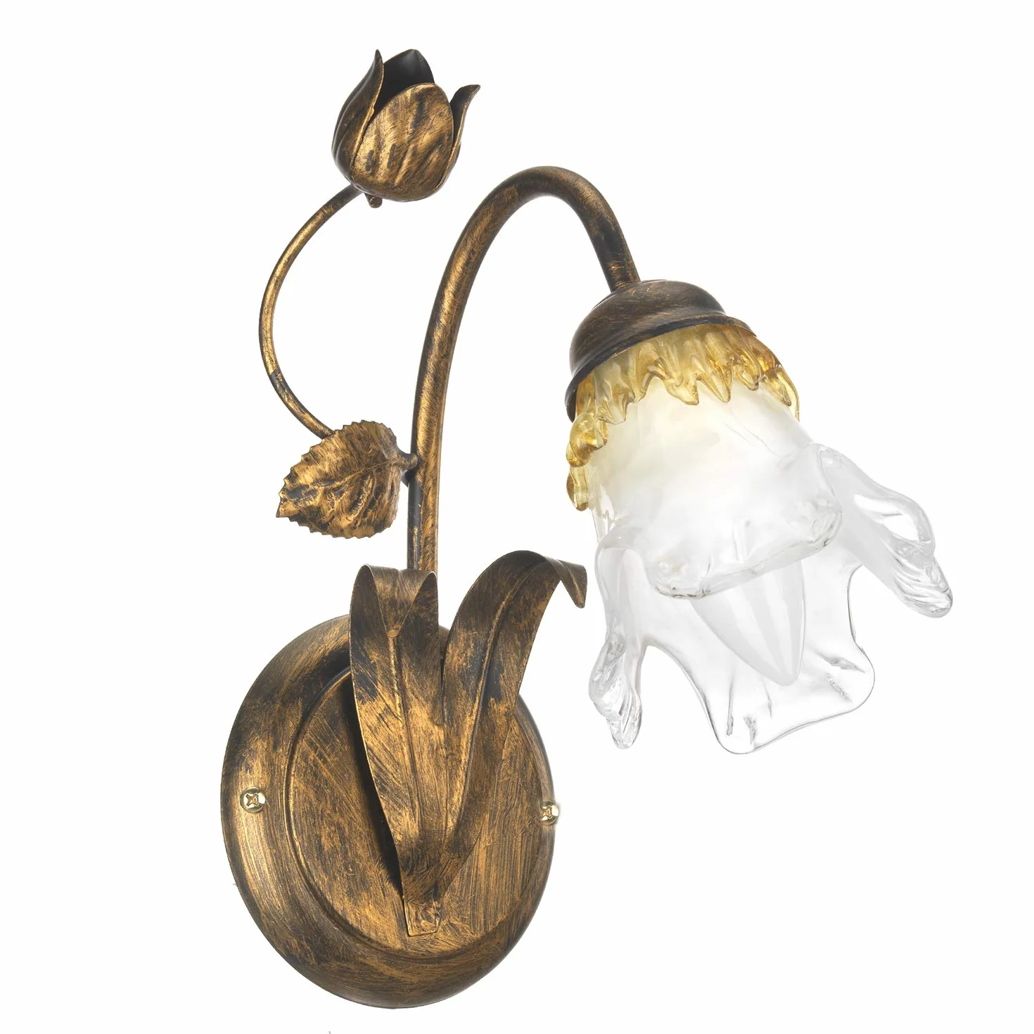 ONLI Lampa ścienna Arianna 1 światło brąz