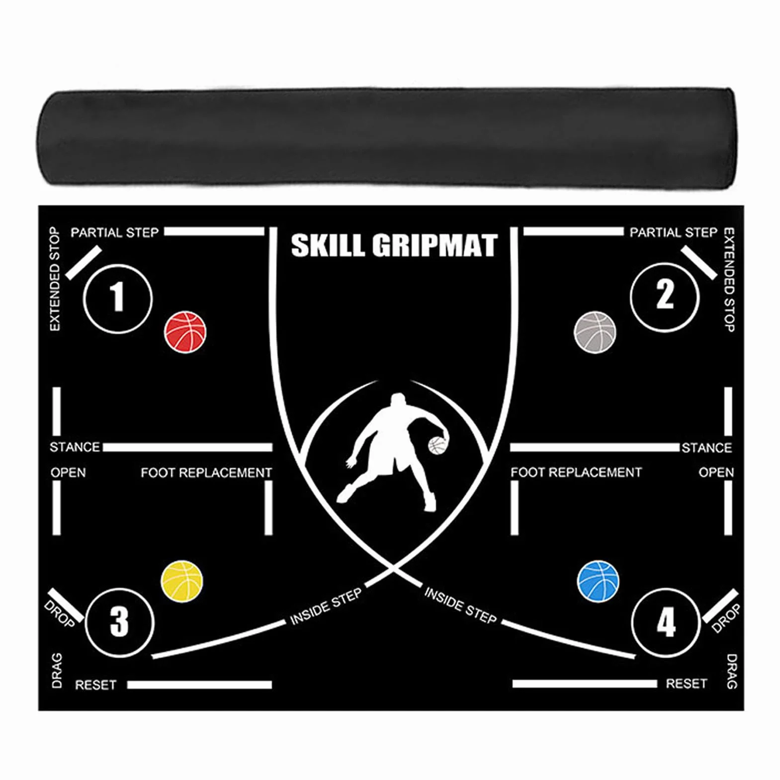 Agility Footstep Training Mat, Non-Slip Speed Blanket, Silent Fitness Equipment, Portable Strength Trainer, Coordination Aid, Ideal for Home Workouts, Athletes, Sports Drills