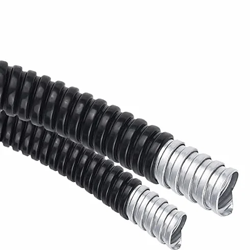 Spiralna osłona kabla, Osłona przewodu węża metalowego powlekanego plastikiem, 5 m, różne rozmiary(ID 51mm x 5M)