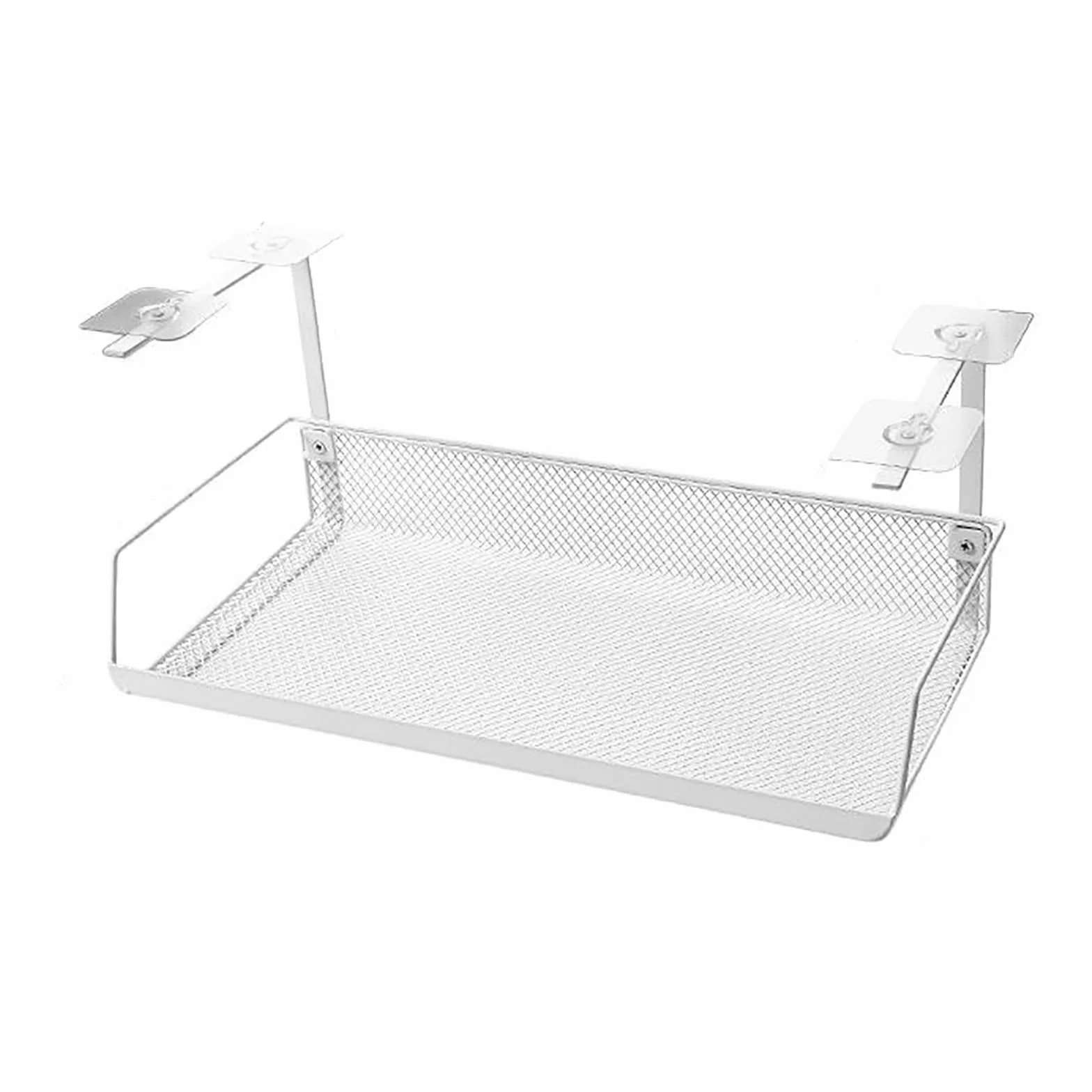 Taca do zarządzania kablami pod biurko stojak do zarządzania kablami półka wylotowa organizer na przewody przechowywanie routera pod biurkiem organizer na kable (kolor: czarny, rozmiar: jeden rozmiar)