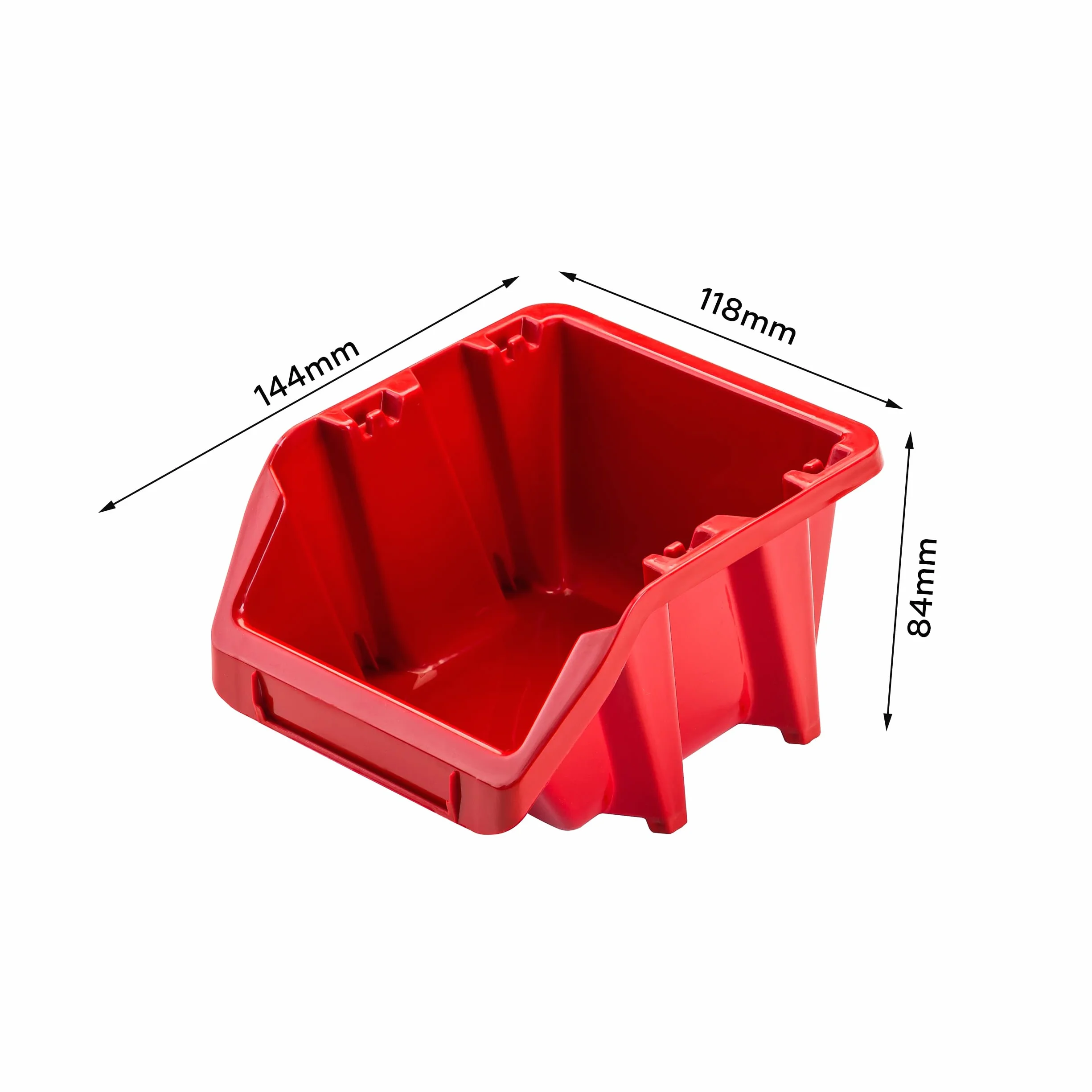 Regał warsztatowy ścienny z pojemnikami 115x39 cm 27 szt. system magazynowy