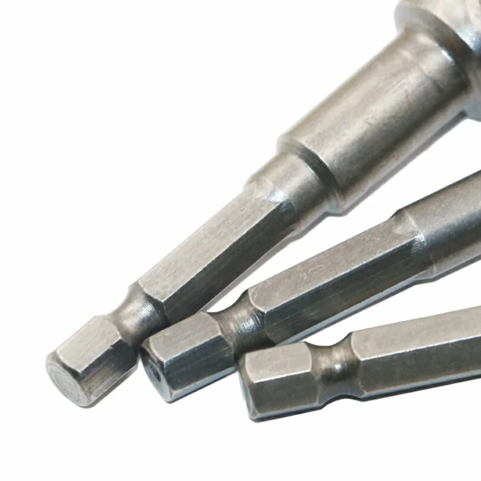 8 szt. Adapter Gniazda Udarowego, Zestaw Nasadek Wiertarskich Adapter Gniazda Wiertarskiego Adapter Gniazda 8-pak Sześciokątny Uchwyt na łeb Kwadratowy do Majsterkowania w Branży