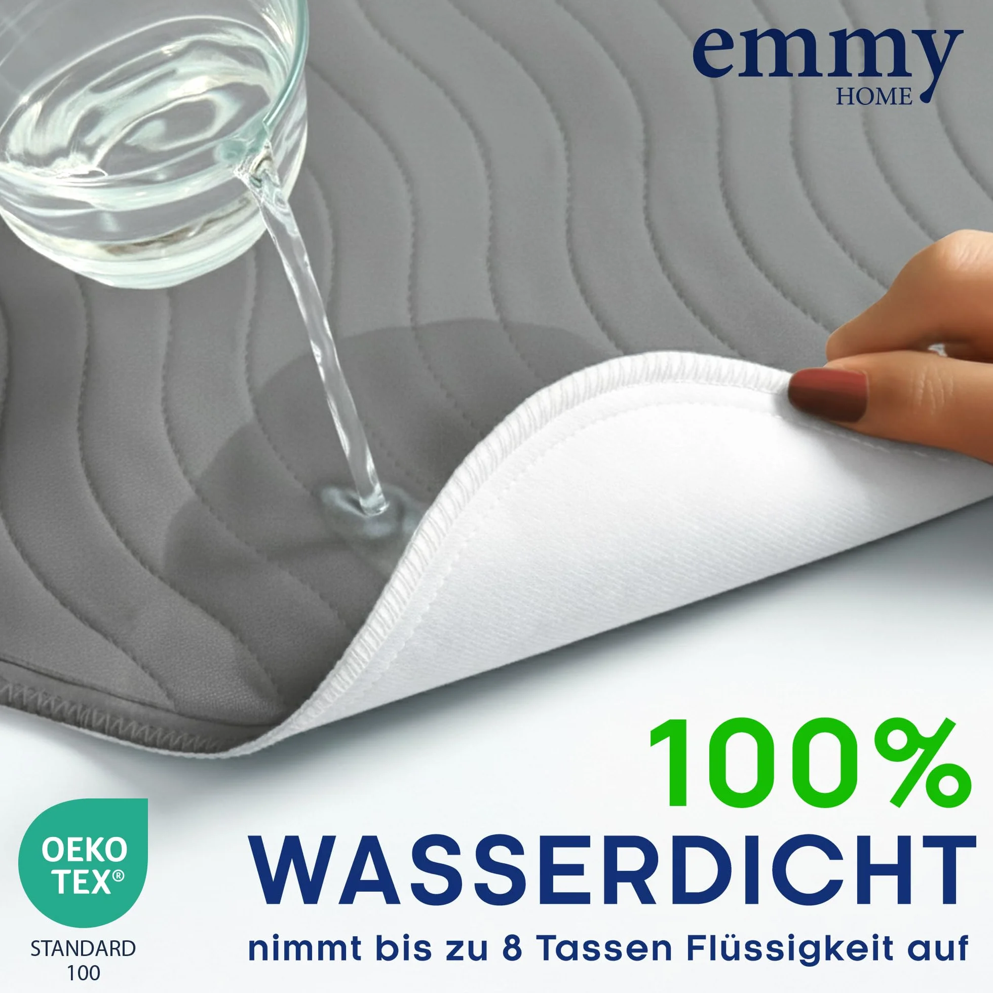 Podkładka antyinkontynencyjna 75x90 cm – Pralna osłona materaca, wodoodporny podkład pod łóżko, podkład antyinkontynencyjny, podkład pod łóżko, ochrona przed wilgocią, nakładka na materac