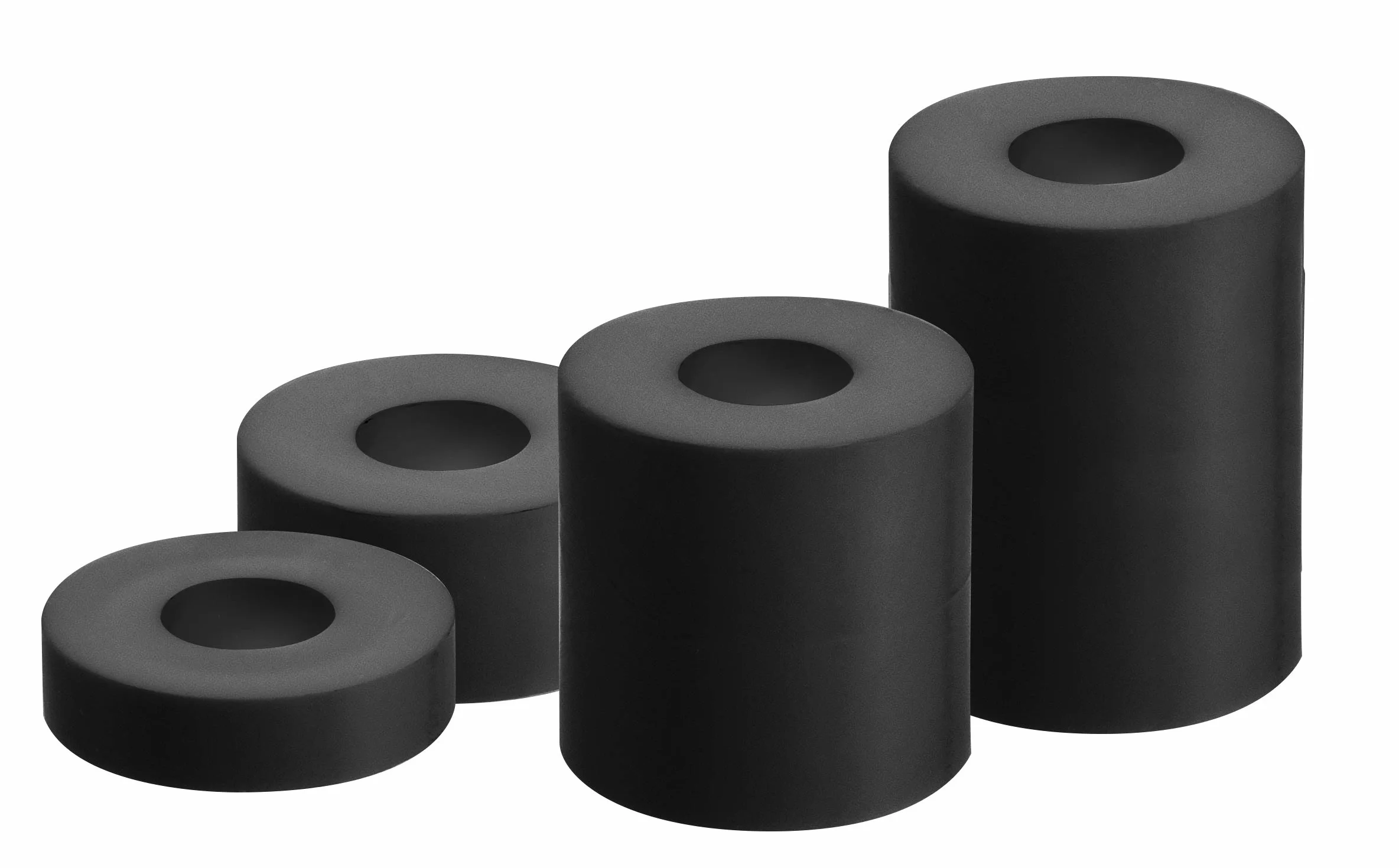Alberts 338725 Tulejka dystansowa | tworzywo sztuczne | tworzywo sztuczne, czarna | 20 szt. w 4 rozm. | 20 x 5 mm / 20 x 10 mm / 20 x 20 mm / 20 x 30 mm