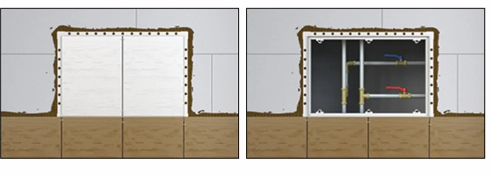 Drzwi rewizyjne klapa rewizji magnetyczna płytka: 450 x 250 mm