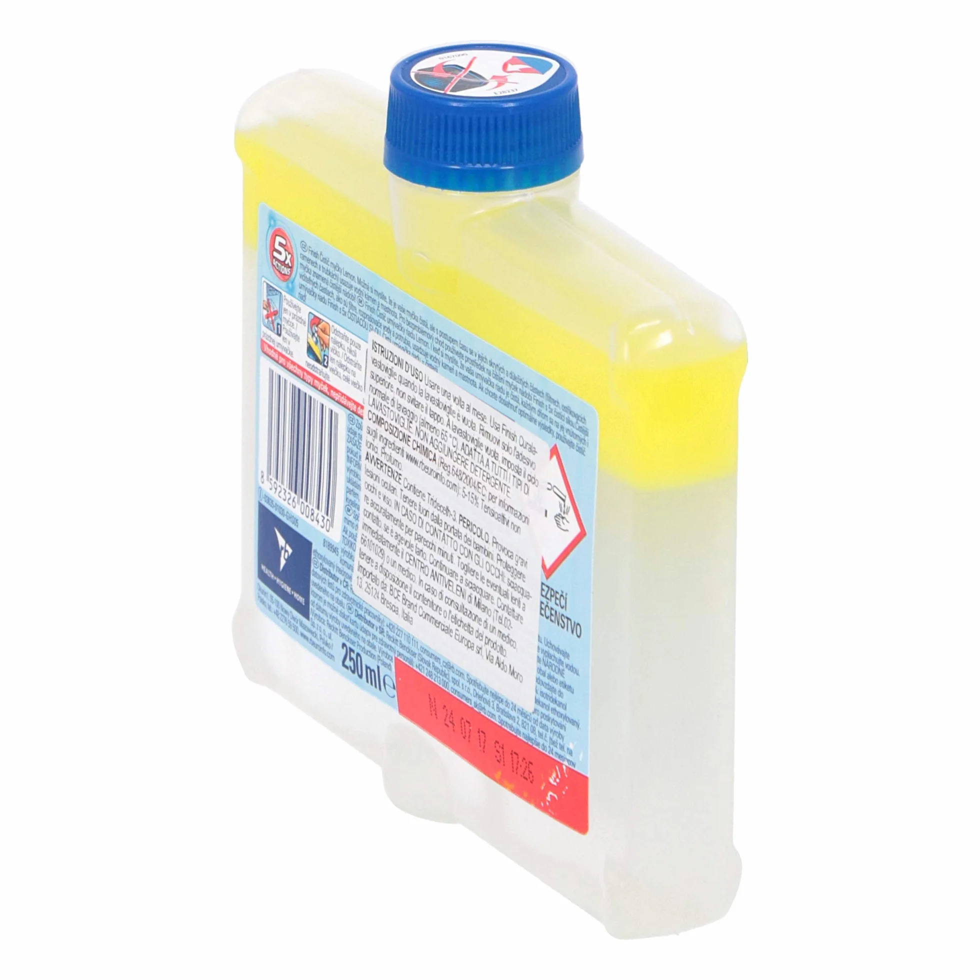 FINISH Lemon płyn do czyszczenia zmywarki, 250 ml