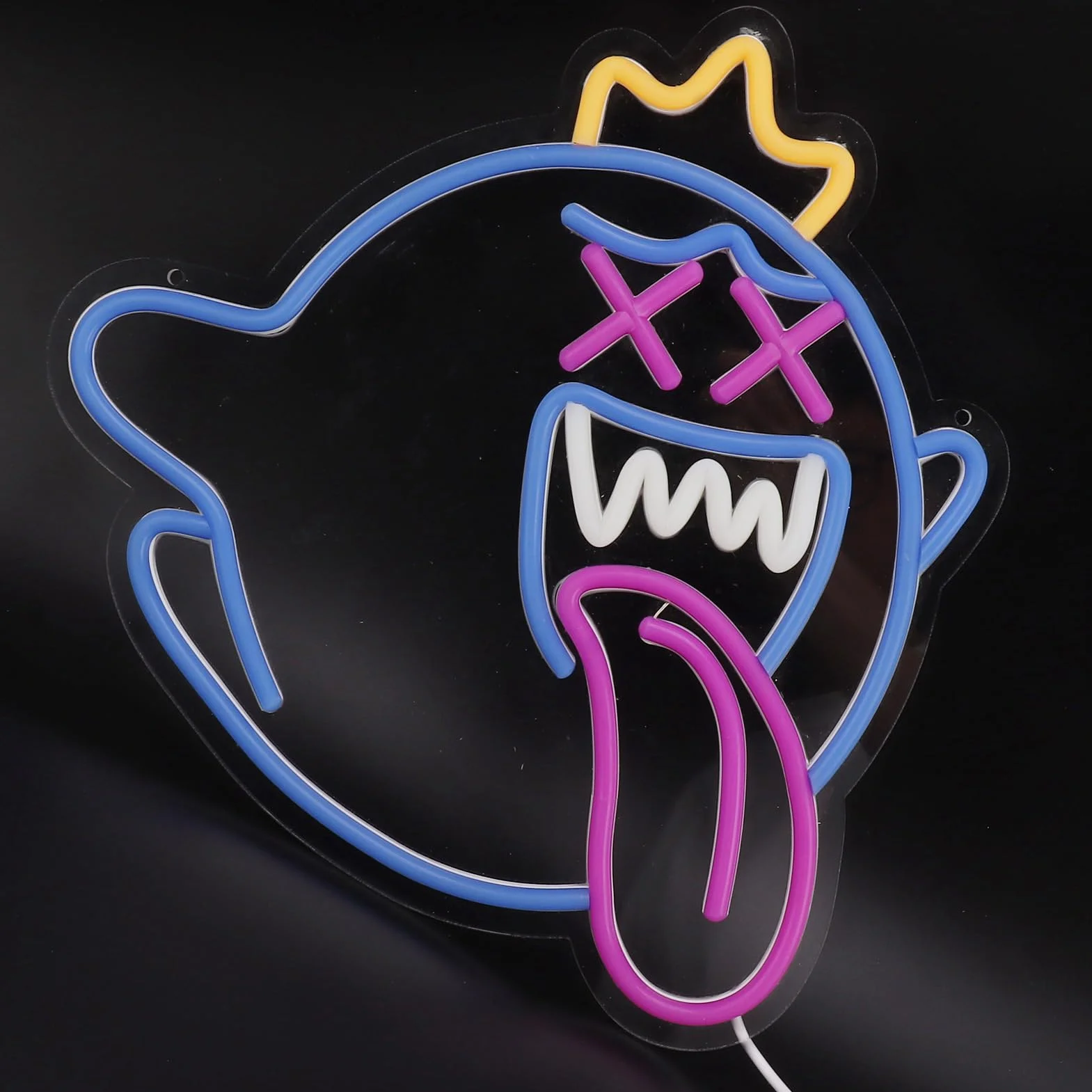 Keenso Halloween LED Ghost Neon Light Dimble USB Wall Monted Game Room Party Dekoracja