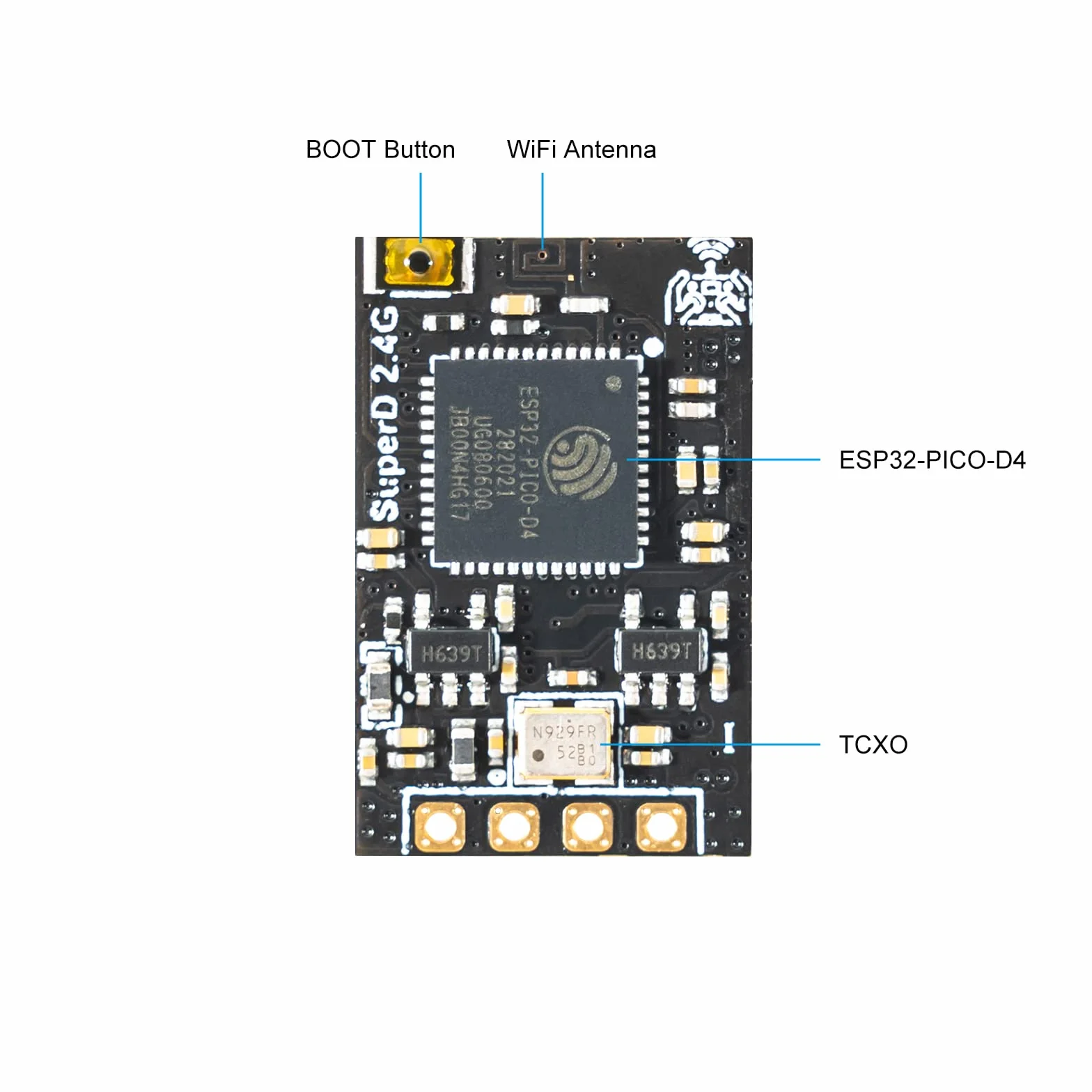 BETAFPV SuperD ELRS odbiornik różnorodności z podwójnym odbiornikiem, łańcuch z 2 antenami, TXCO Tech Support, protokół CRSF, latający aerial