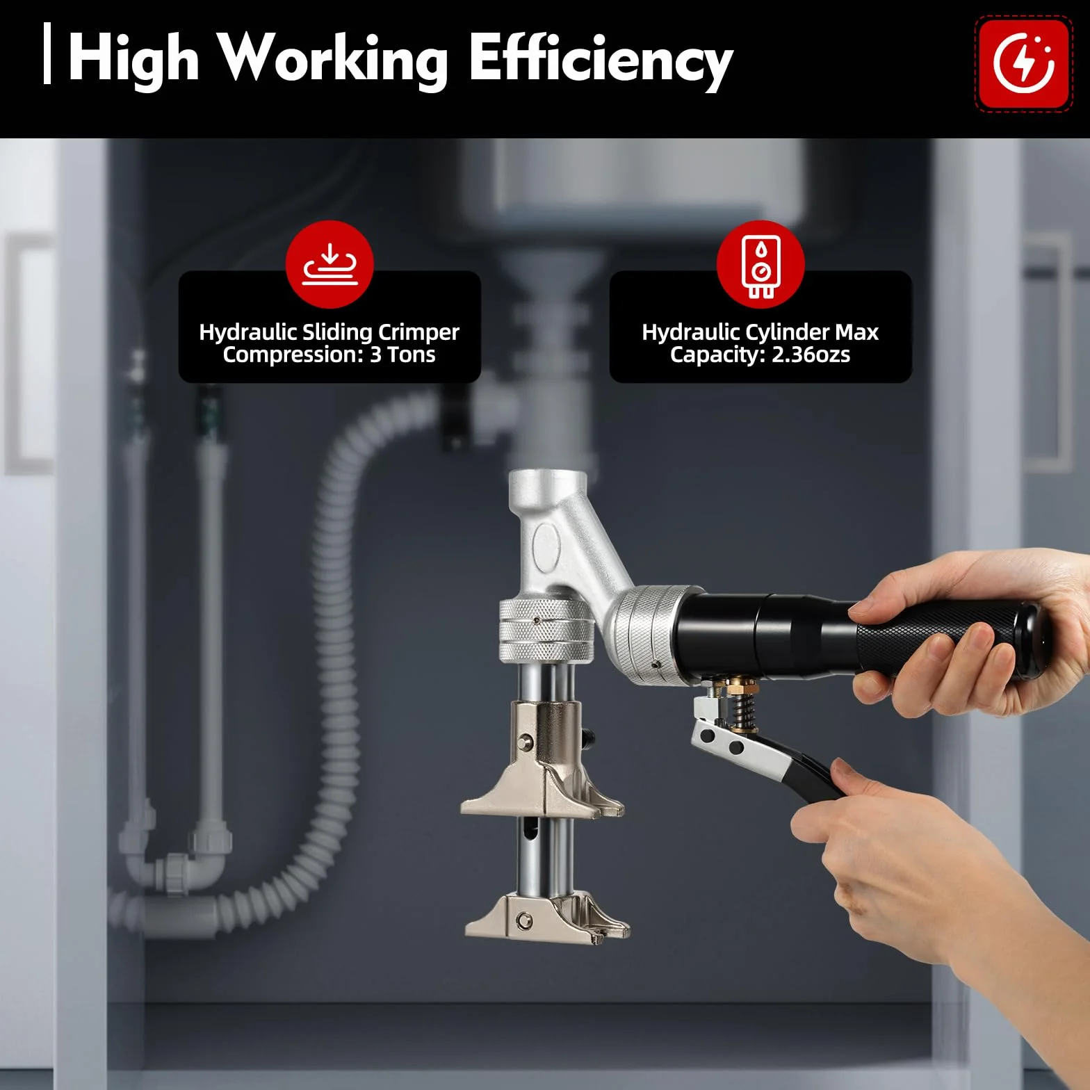 Hydrauliczne narzędzie do tulei przesuwnych, 16 – 32 mm, profesjonalne szczypce zaciskowe, hydrauliczne szczypce rozporowe, hydrauliczne szczypce do prasy do rur do montażu i konserwacji