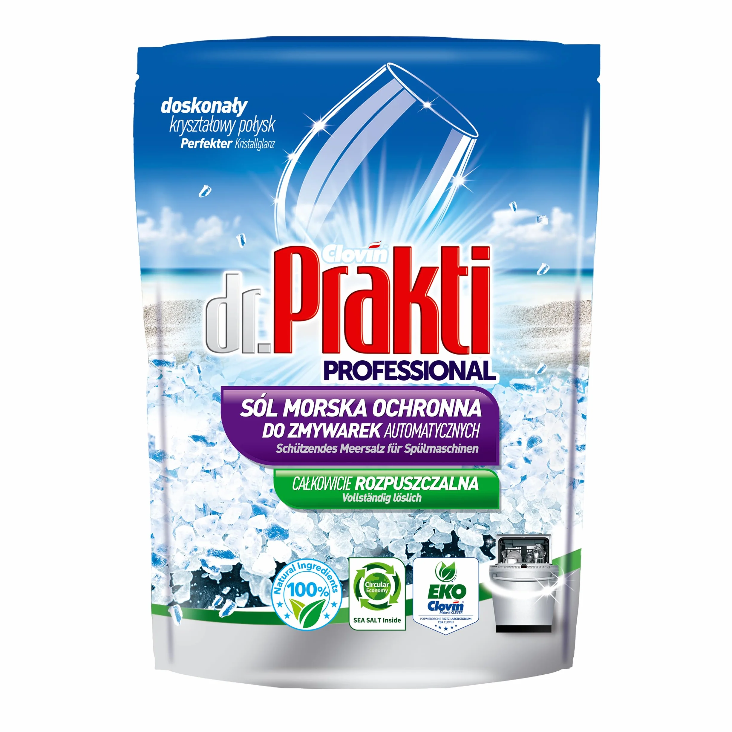 dr.Prakti sól morska do zmywarek (Doypack) 1,5 kg