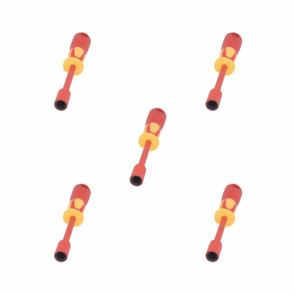 Zestaw 5 izolowanych wkrętaków elektrycznych 1000 V 4 mm-13 mm śrubokręt sześciokątny 8 mm x 125 mm