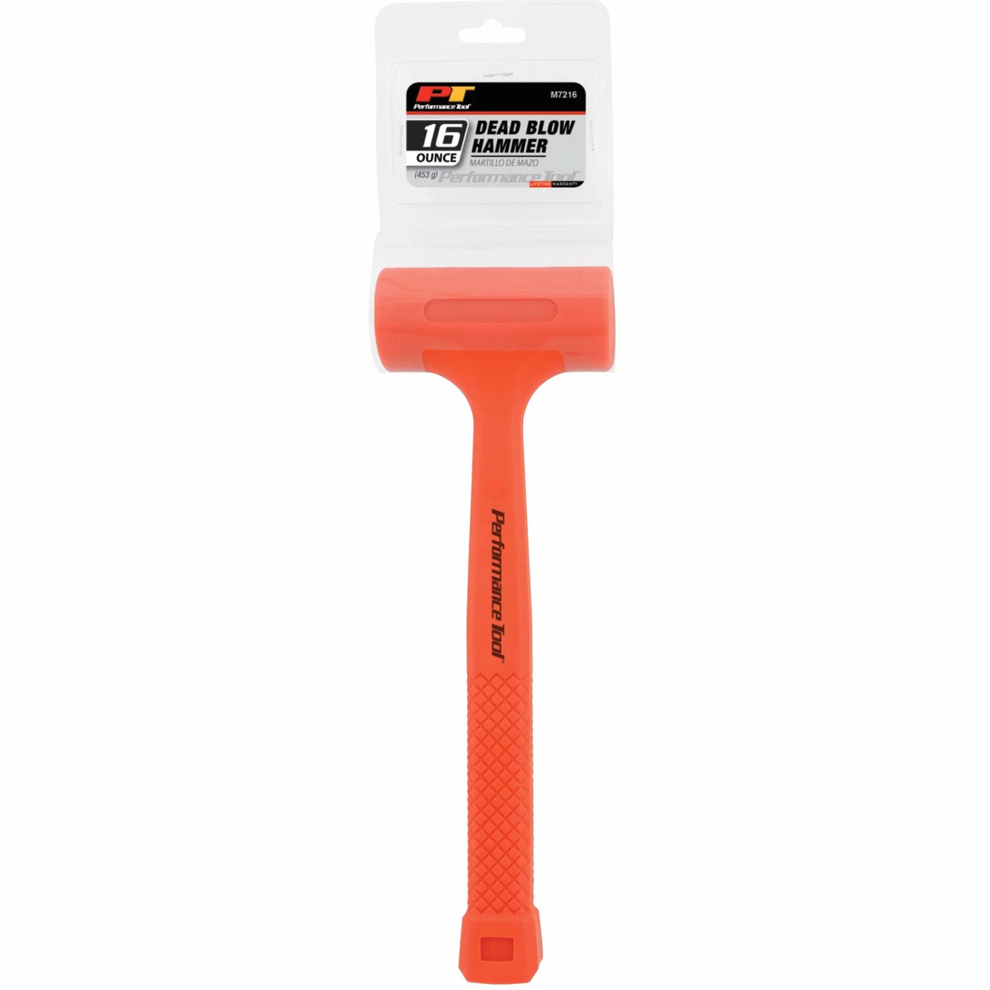 Performance Tool M7216 473.6 g High-Visual Dead Blow Hammer - 473.6 g