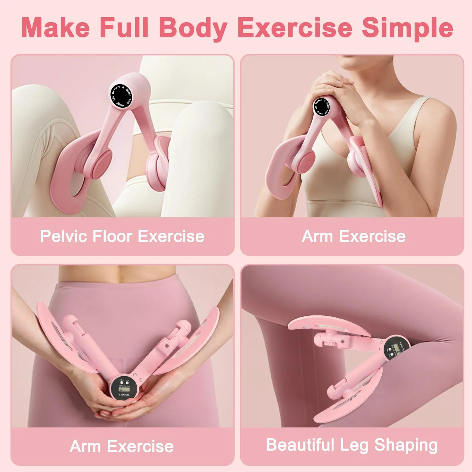 Flintronic Narzędzie wewnętrzne uda, narzędzie wewnętrzne uda, regulowana gimnastyka miednicy, trener ud, narzędzia do siłowni domowej, na pośladki brzuch uda Blaster