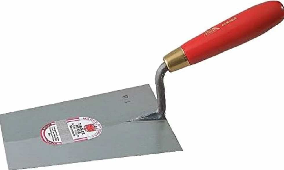 Stubai kielnia murarska 4200 (kuta wędka, tarcza stożkowa, długość 180 mm, szerokość 125 mm, trzonek czerwony, spawanie tynkowane) 420003