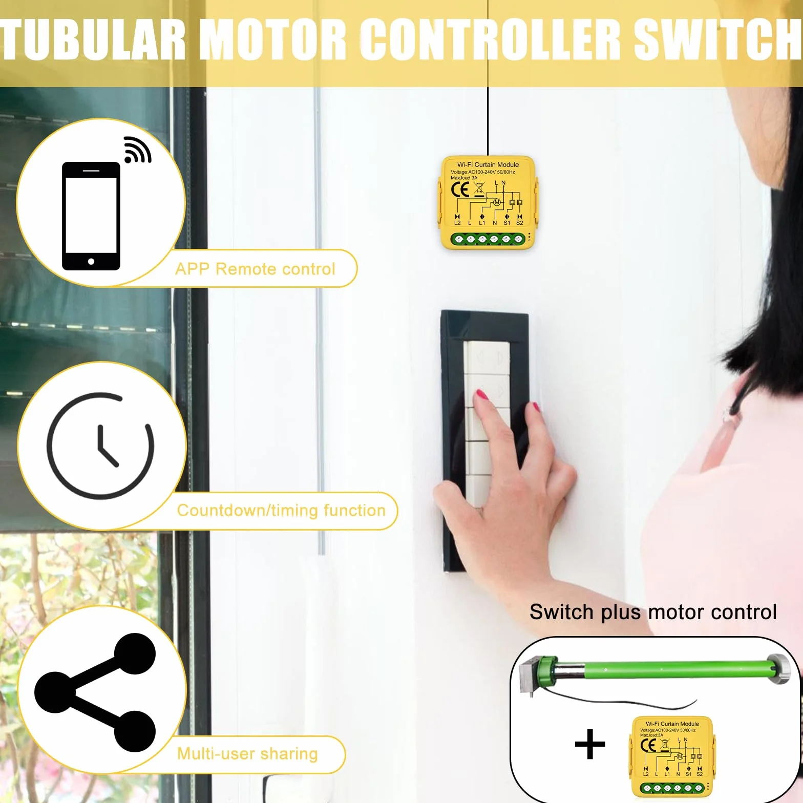 Moduł przełącznika rolet WiFi 4 kanały Tuya 2,4 GHz Smart sterowanie roletą Alexa Google Home