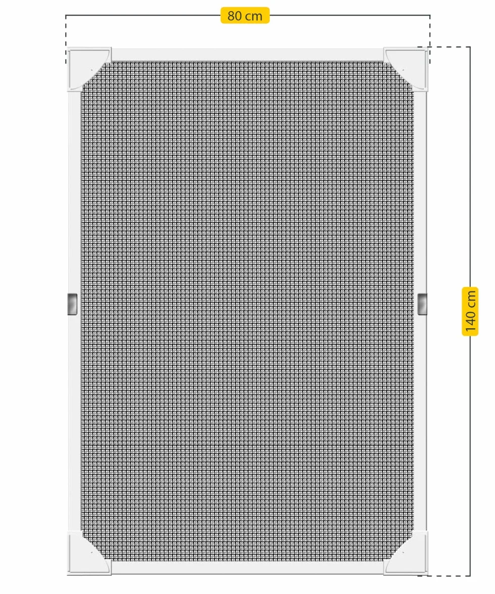 Schellenberg 50749 moskitiera do okna dachowego, bez wiercenia, magnetyczna, 80 x 140 cm, siatka z włókna szklanego, w zestawie rama, bezszwowe mocowanie z samoprzylepnymi paskami magnetycznymi