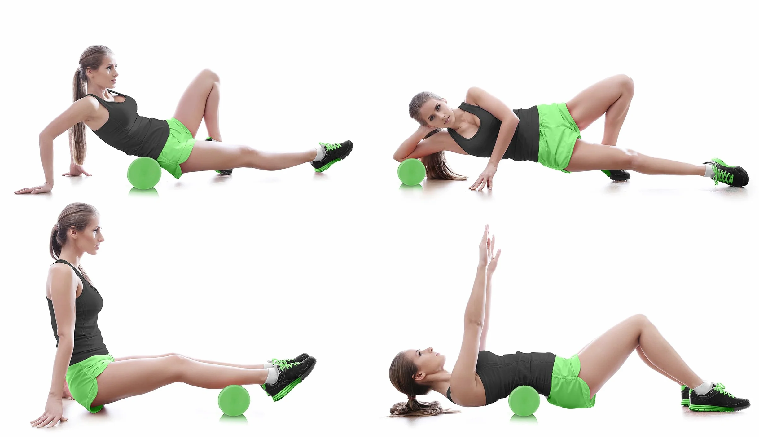 Neo-Sport Roller roler do masażu do ćwiczeń wałek crossfit masażer NS-963 zielony