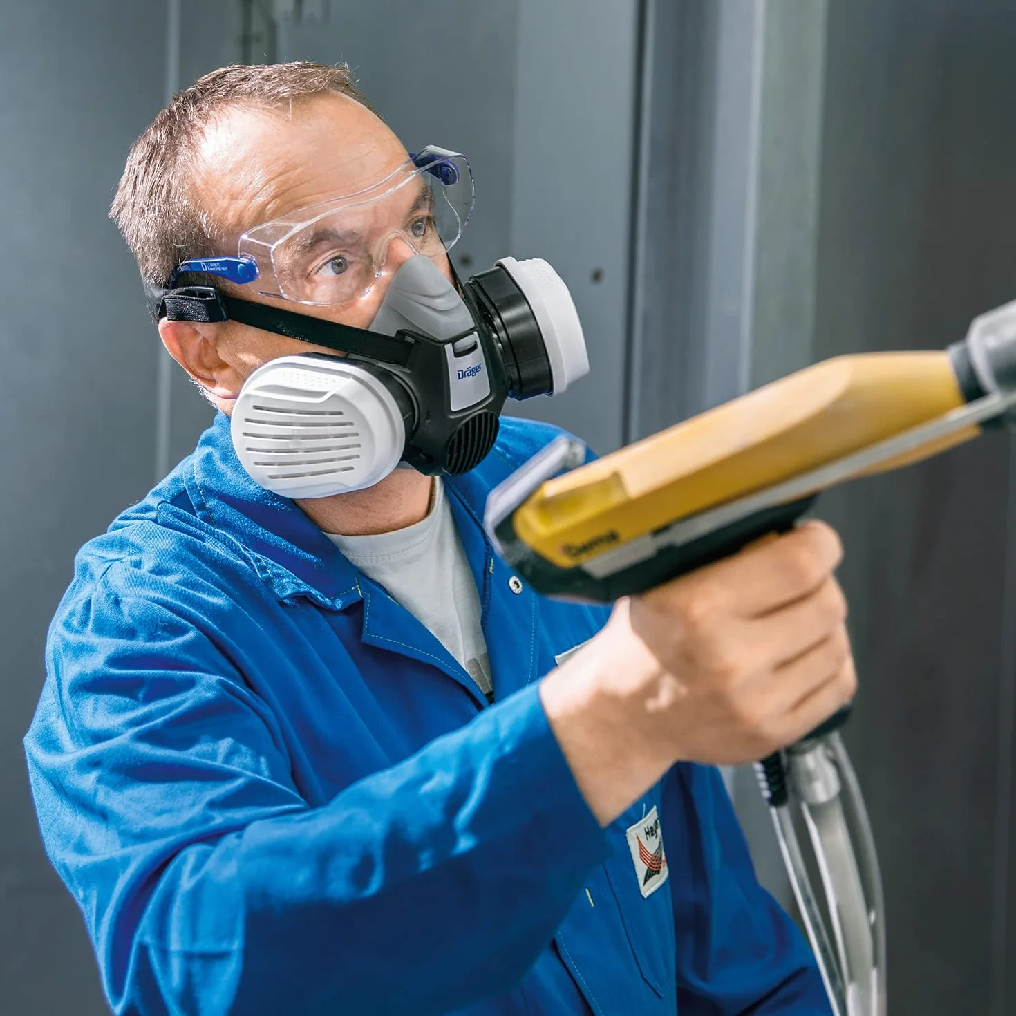 Dräger X-pect 8120 okulary ochronne, regulowane również dla osób noszących okulary, na plac budowy, laboratorium, do warsztatu i jazdy rowerem, lekkie, przezroczyste i odporne na zarysowania, 1 szt.