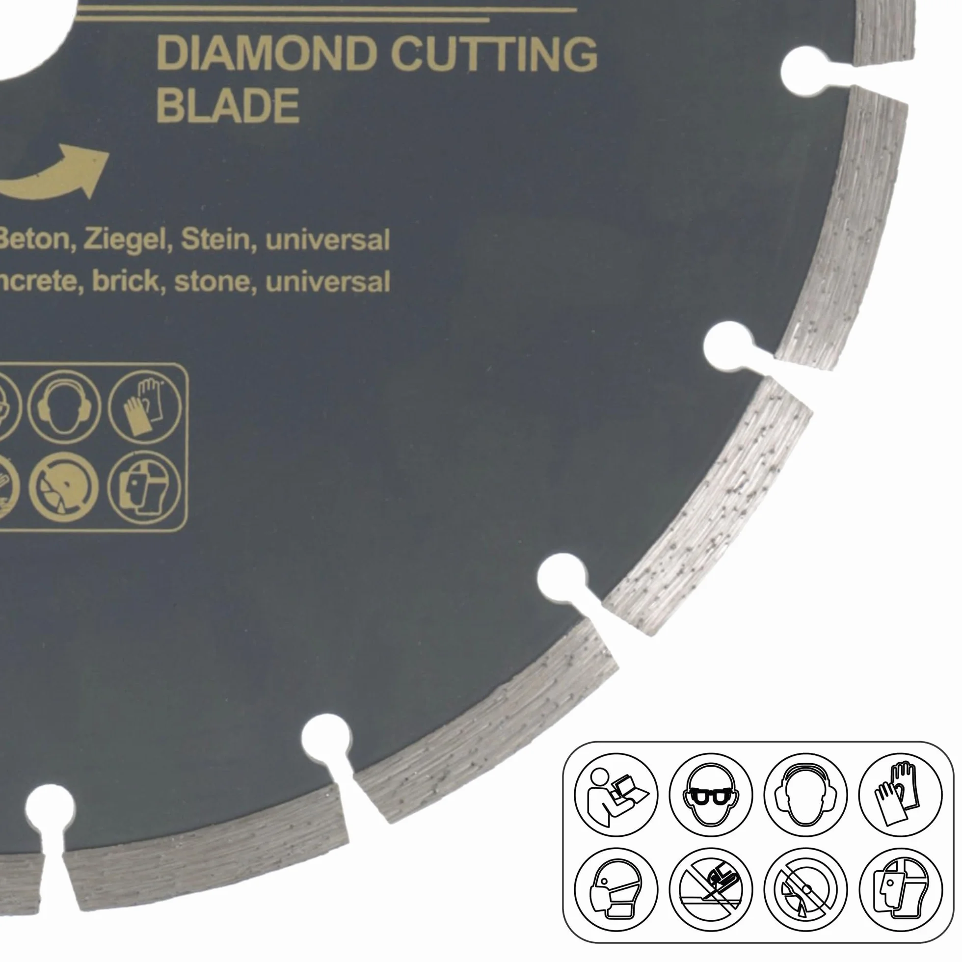 PRODIAMANT 2 x diamentowa tarcza tnąca, uniwersalna, 230 mm, do kamienia, betonu, granitu, muru, cegły, akcesoria do szlifierek kątowych