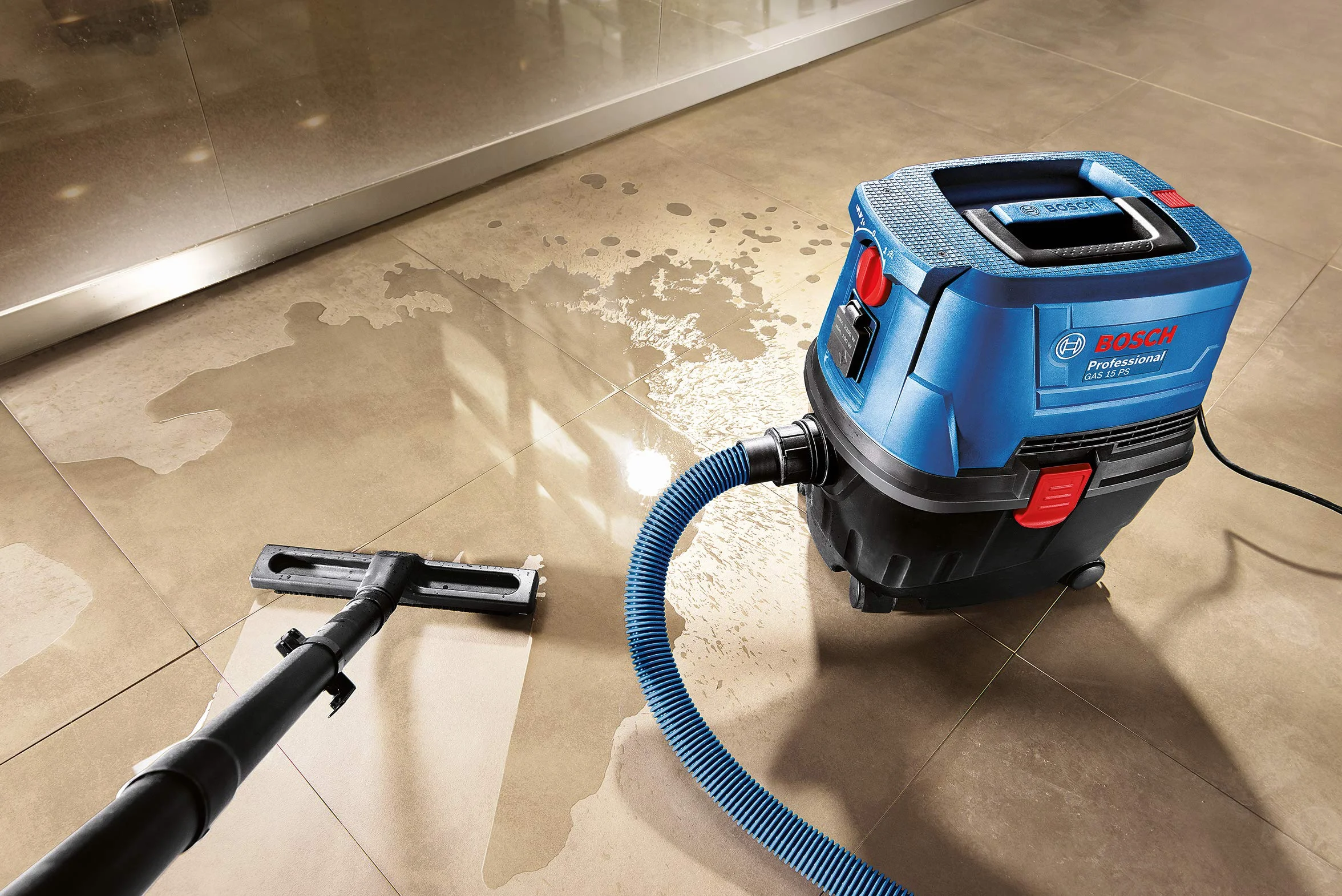 Bosch Professional 5 worków do odkurzacza przemysłowego (do GAS 15 PS, plastikowe, osprzęt do odkurzaczy)